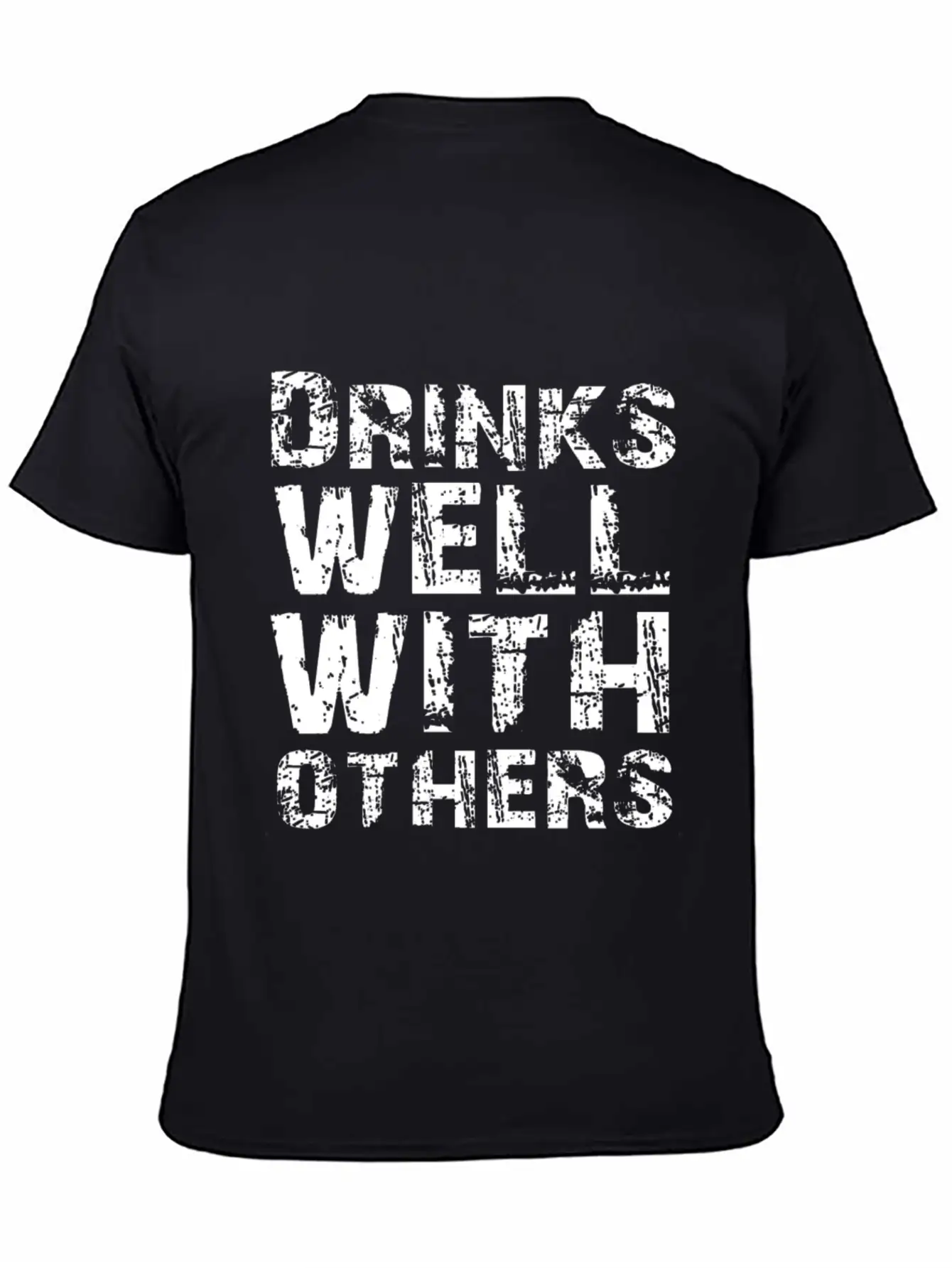 Drinks Well With Others Essential Cotton Tee For Daily Outfits ¨C Unisex Style