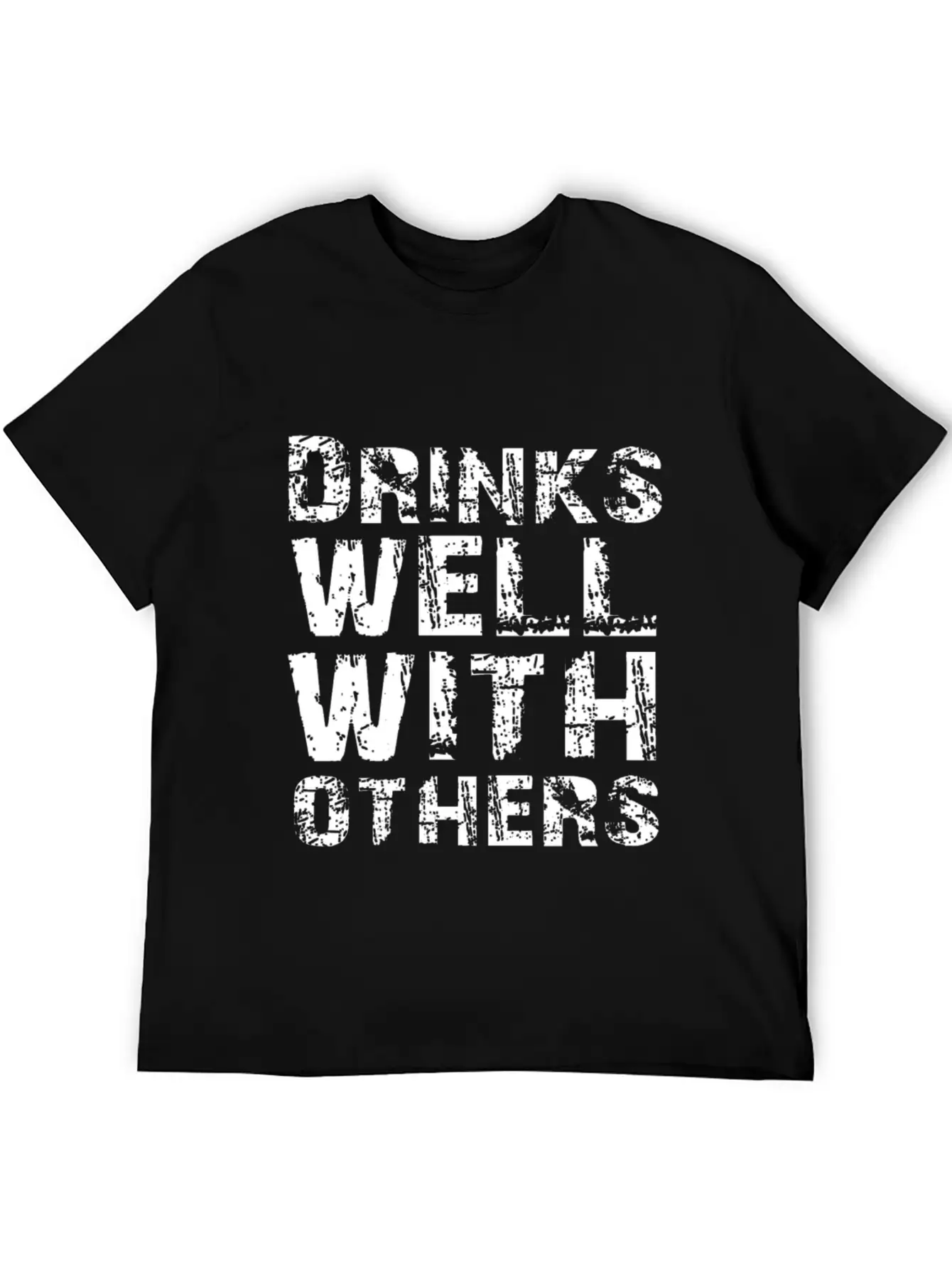 Drinks Well With Others Essential Cotton Tee For Daily Outfits ¨C Unisex Style