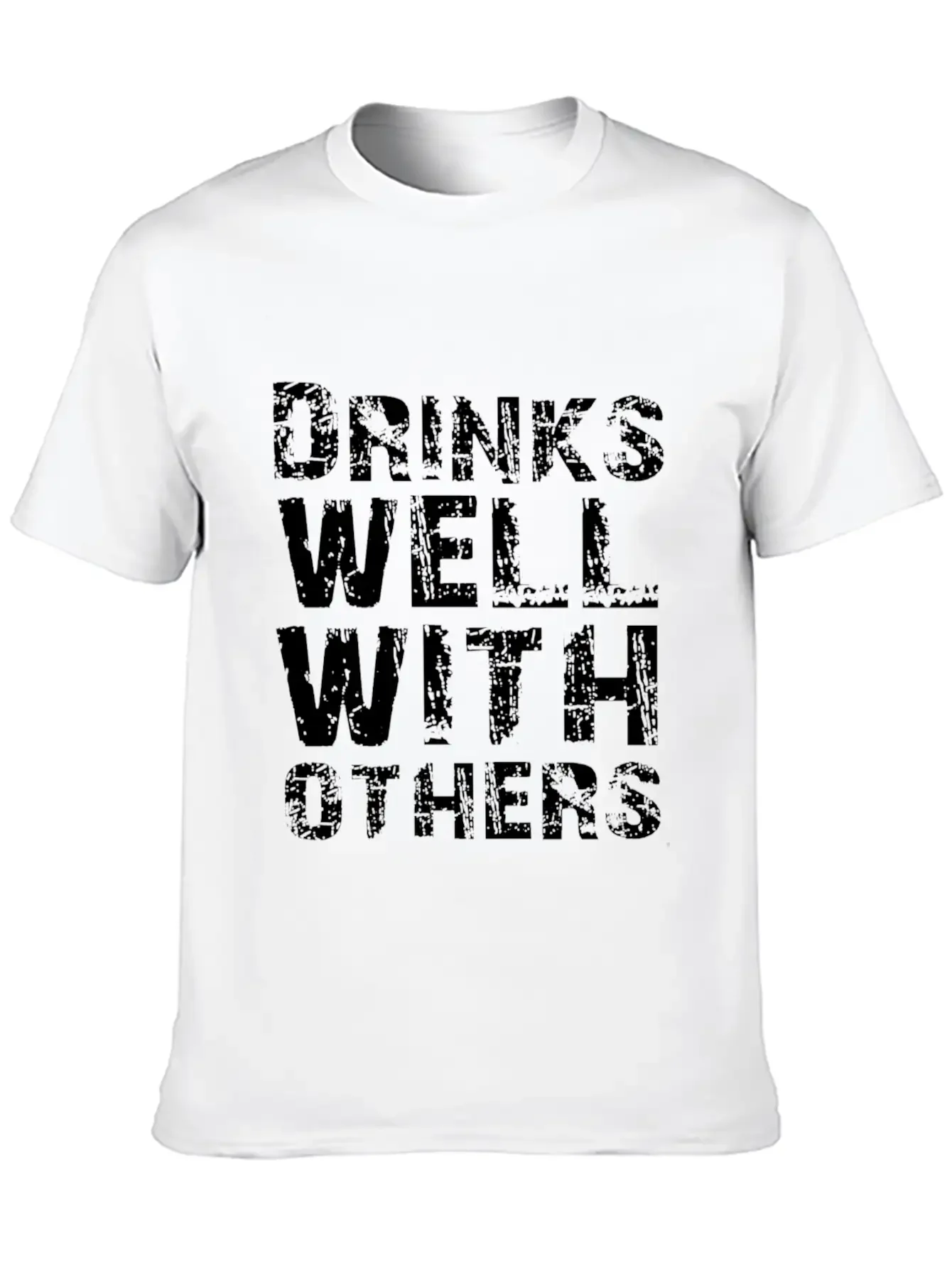 Drinks Well With Others Essential Cotton Tee For Daily Outfits ¨C Unisex Style