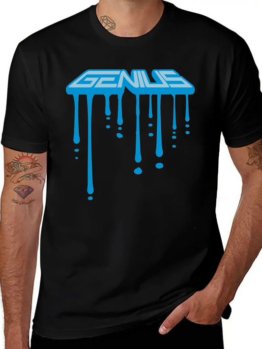 Drop Graffiti Melt Genius 3d Genius Smart Scientis Essential Cotton Tee For Daily Outfits ¨C Unisex Style