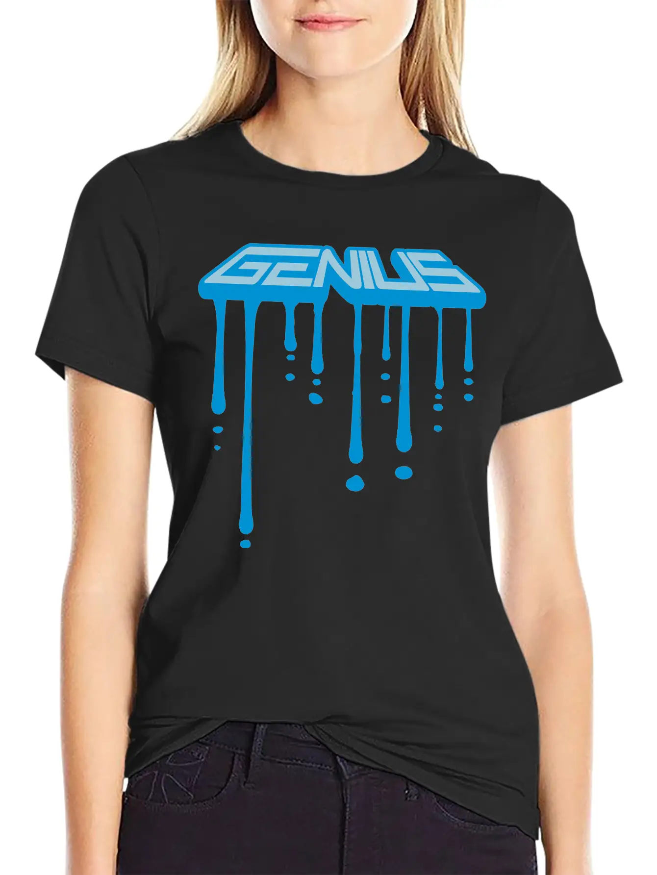 Drop Graffiti Melt Genius 3d Genius Smart Scientis Essential Cotton Tee For Daily Outfits ¨C Unisex Style