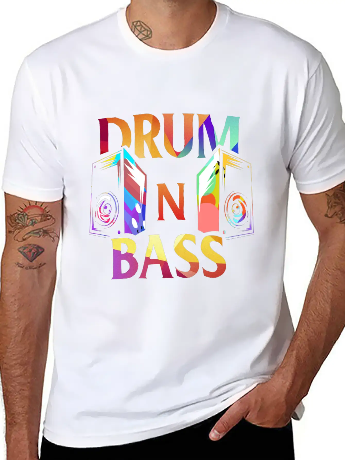 Drum N Bass Essential Cotton Tee For Daily Outfits ¨C Unisex Style