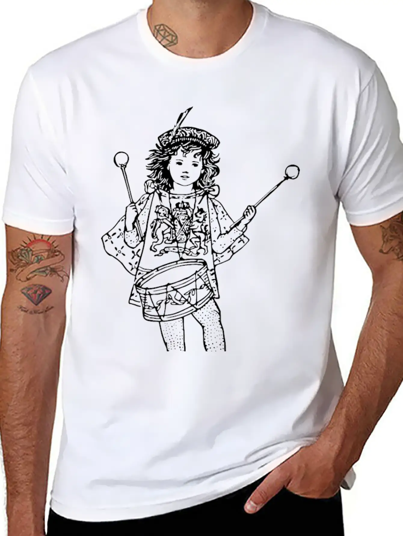 Drummer Child Soft Cotton Short Sleeve Tee ¨C Unisex Wardrobe Staple