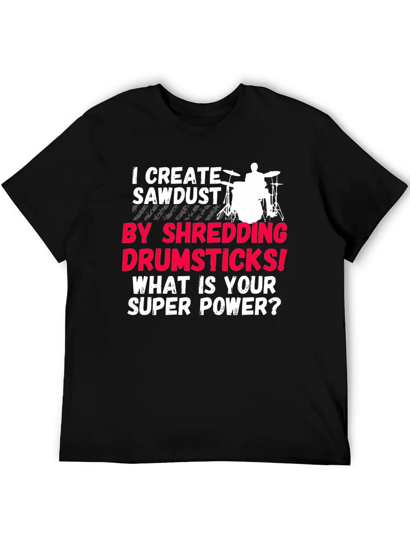 Drummer - Funny Drummers Essential Cotton Tee For Daily Outfits ¨C Unisex Style