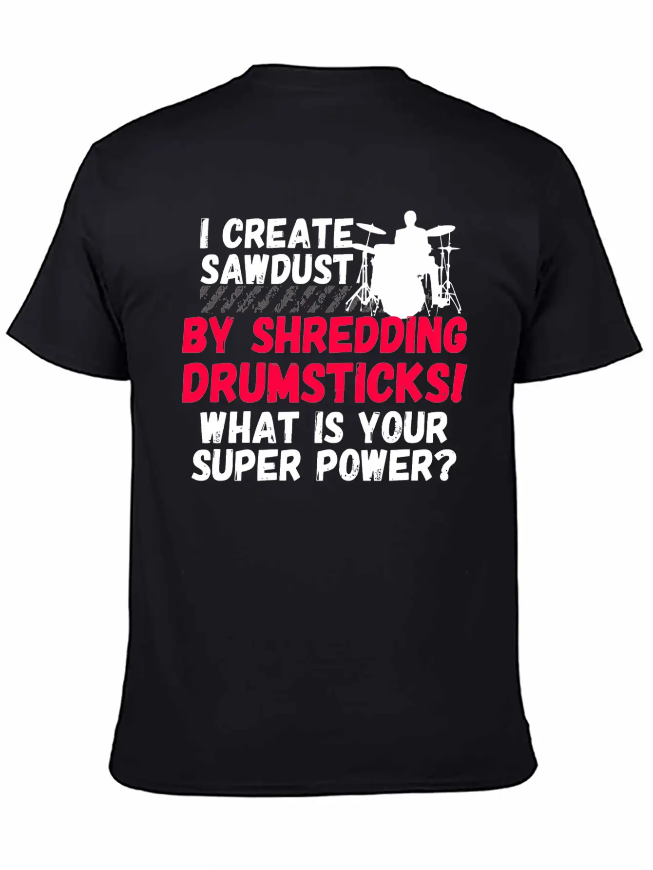 Drummer - Funny Drummers Essential Cotton Tee For Daily Outfits ¨C Unisex Style