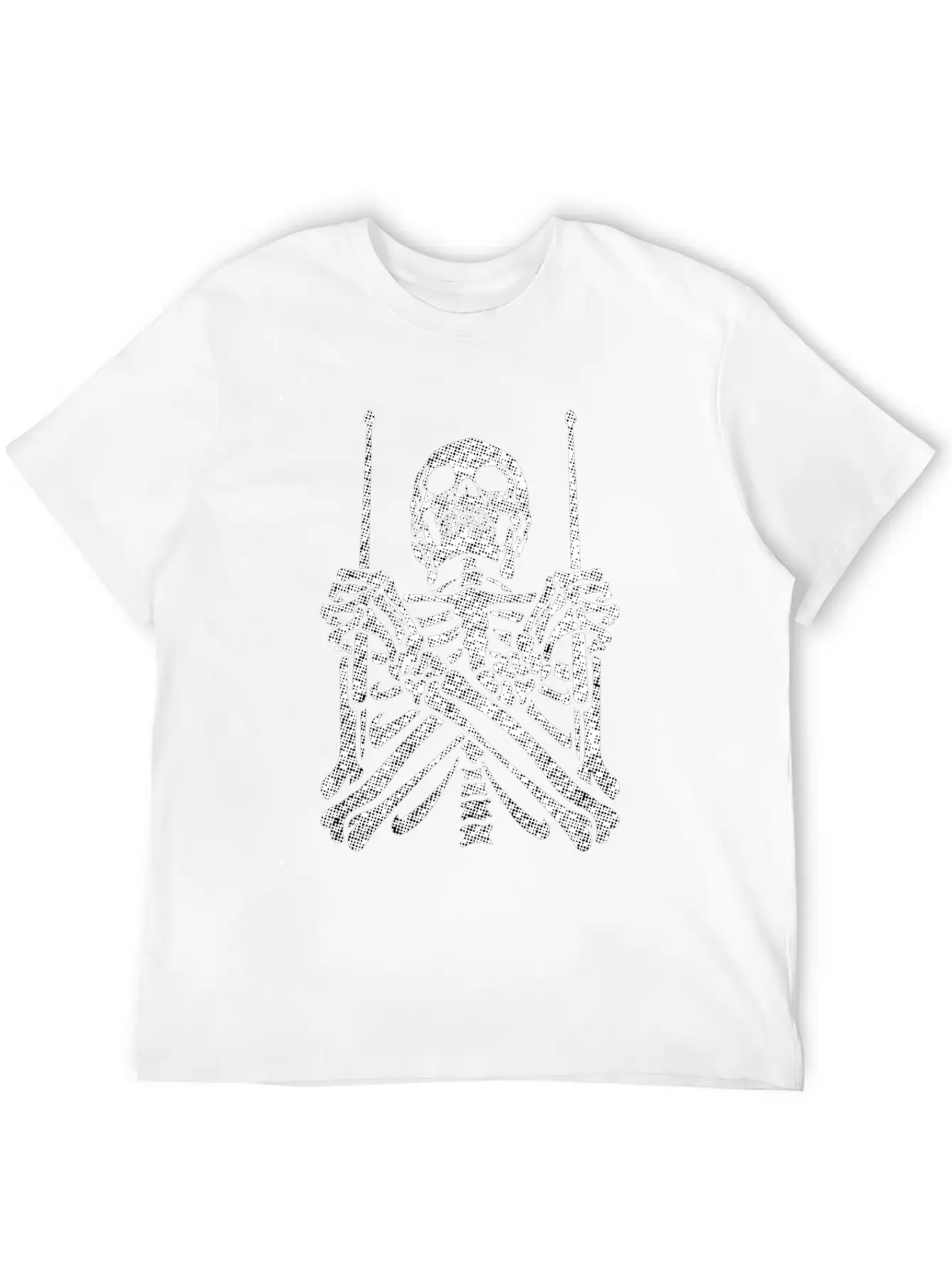 Drummer Skeleton Musician Gift Unisex Casual T-Shirt ¨C Clean Design For Daily Comfort