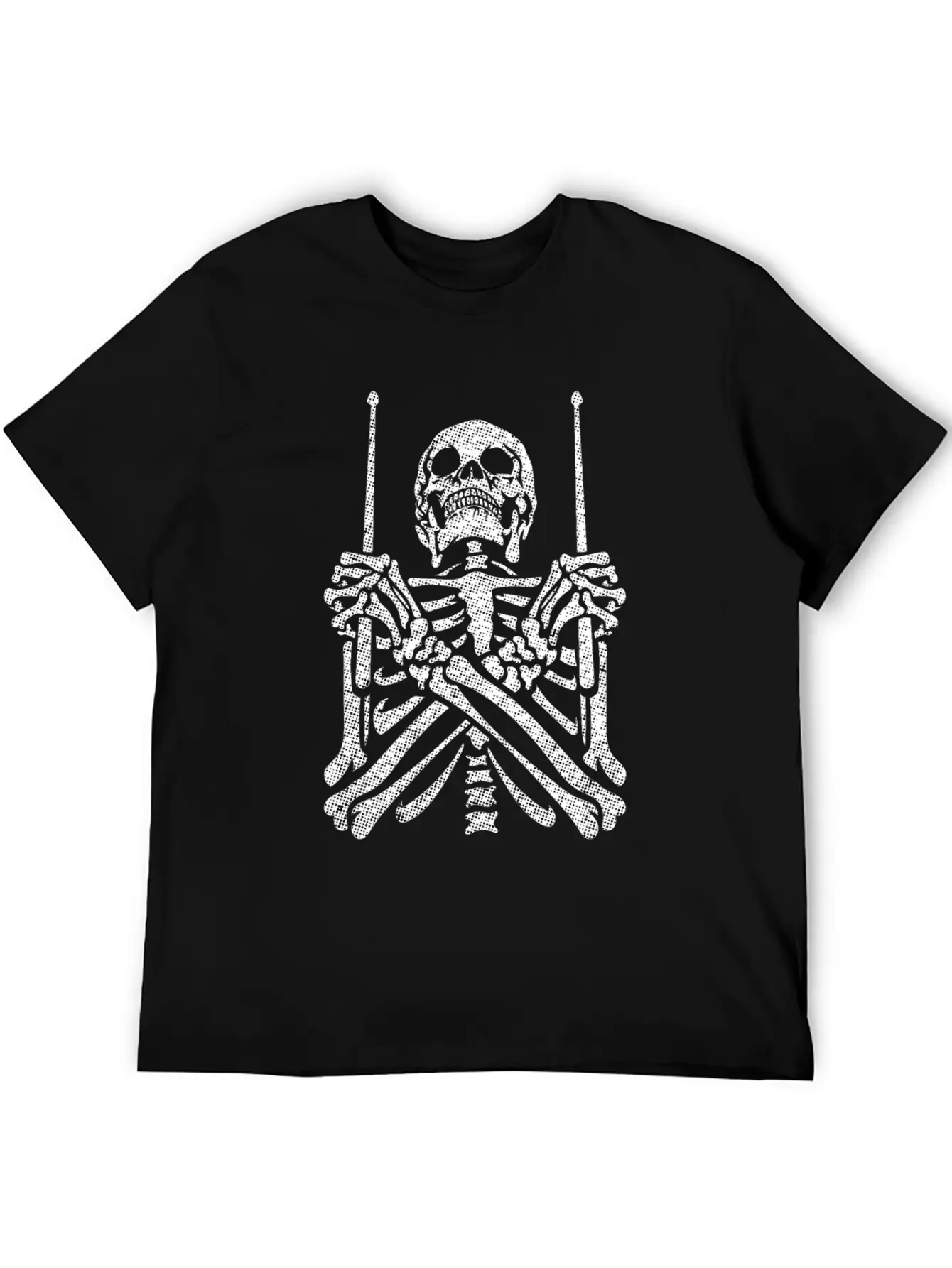 Drummer Skeleton Musician Gift Unisex Casual T-Shirt ¨C Clean Design For Daily Comfort