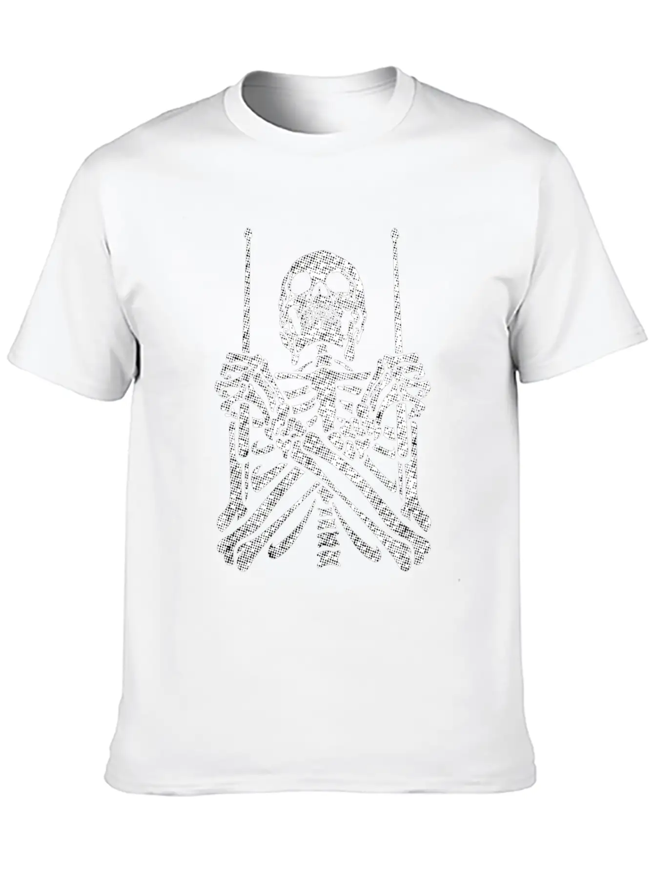 Drummer Skeleton Musician Gift Unisex Casual T-Shirt ¨C Clean Design For Daily Comfort