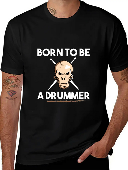 Drums Band Drum Drummer Drum Essential Cotton Tee For Daily Outfits ¨C Unisex Style