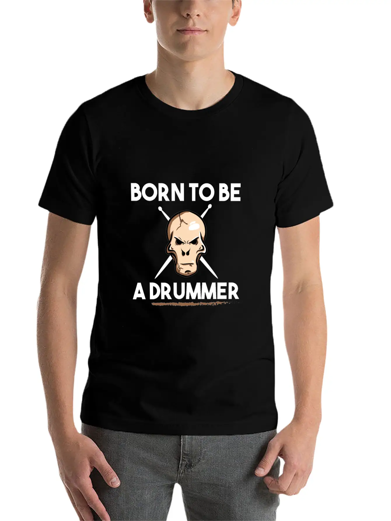 Drums Band Drum Drummer Drum Essential Cotton Tee For Daily Outfits ¨C Unisex Style