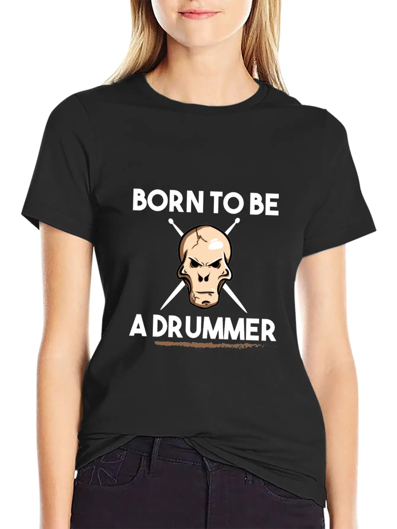 Drums Band Drum Drummer Drum Essential Cotton Tee For Daily Outfits ¨C Unisex Style