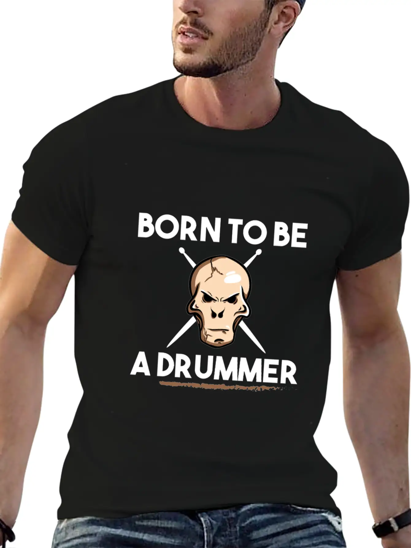 Drums Band Drum Drummer Drum Essential Cotton Tee For Daily Outfits ¨C Unisex Style