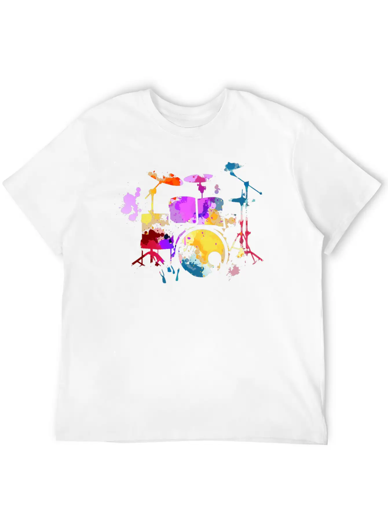 Drums, Drummer Basic Graphic T-Shirt ¨C Daily Comfort In Soft Cotton