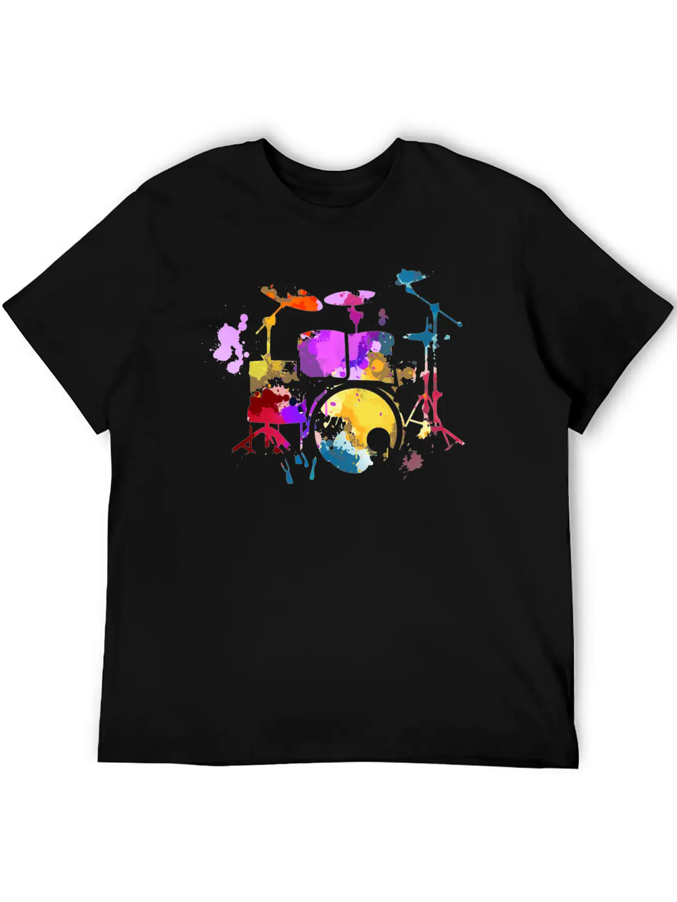 Drums, Drummer Basic Graphic T-Shirt ¨C Daily Comfort In Soft Cotton