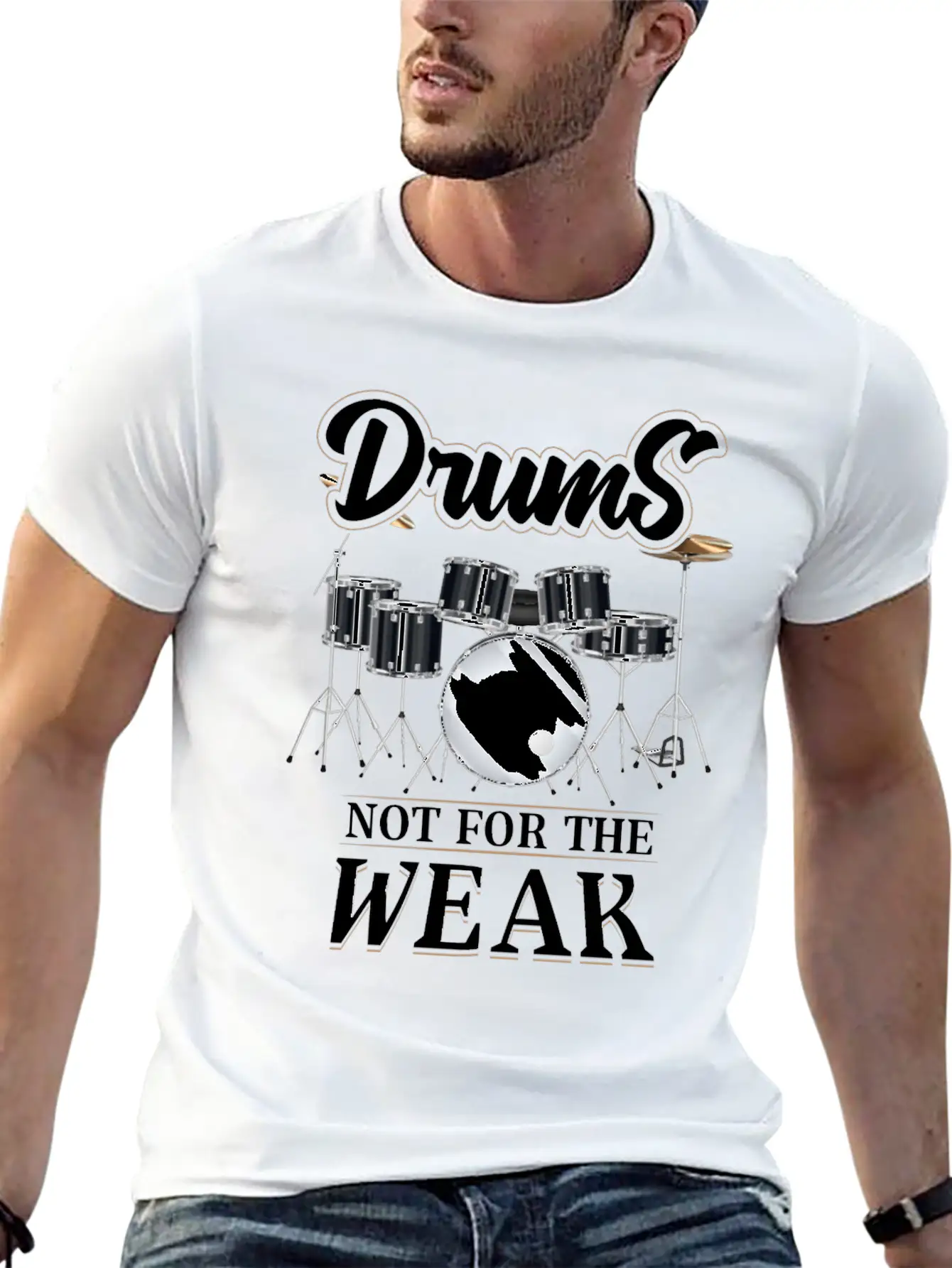 Drums Essential Cotton Tee For Daily Outfits ¨C Unisex Style