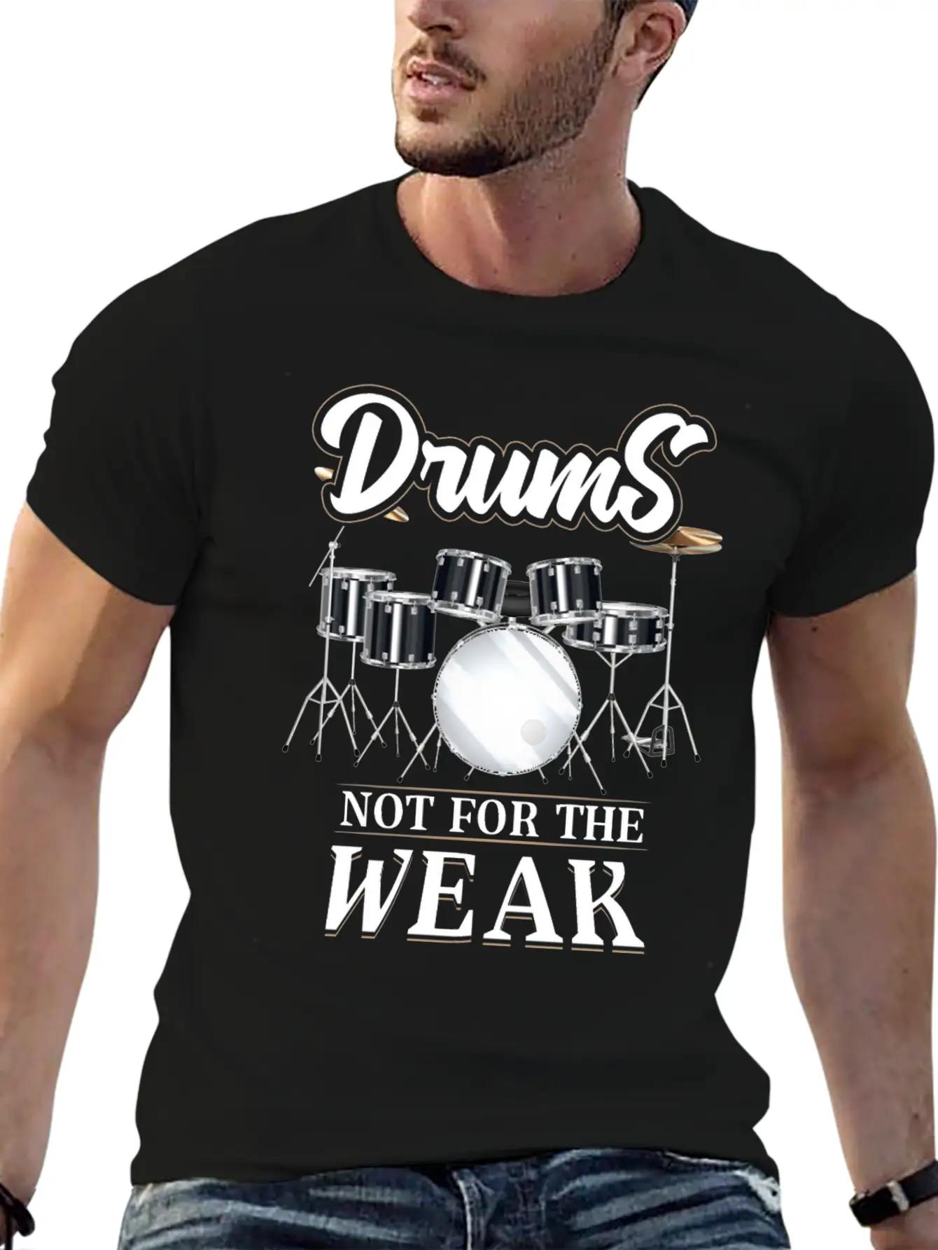 Drums Essential Cotton Tee For Daily Outfits ¨C Unisex Style