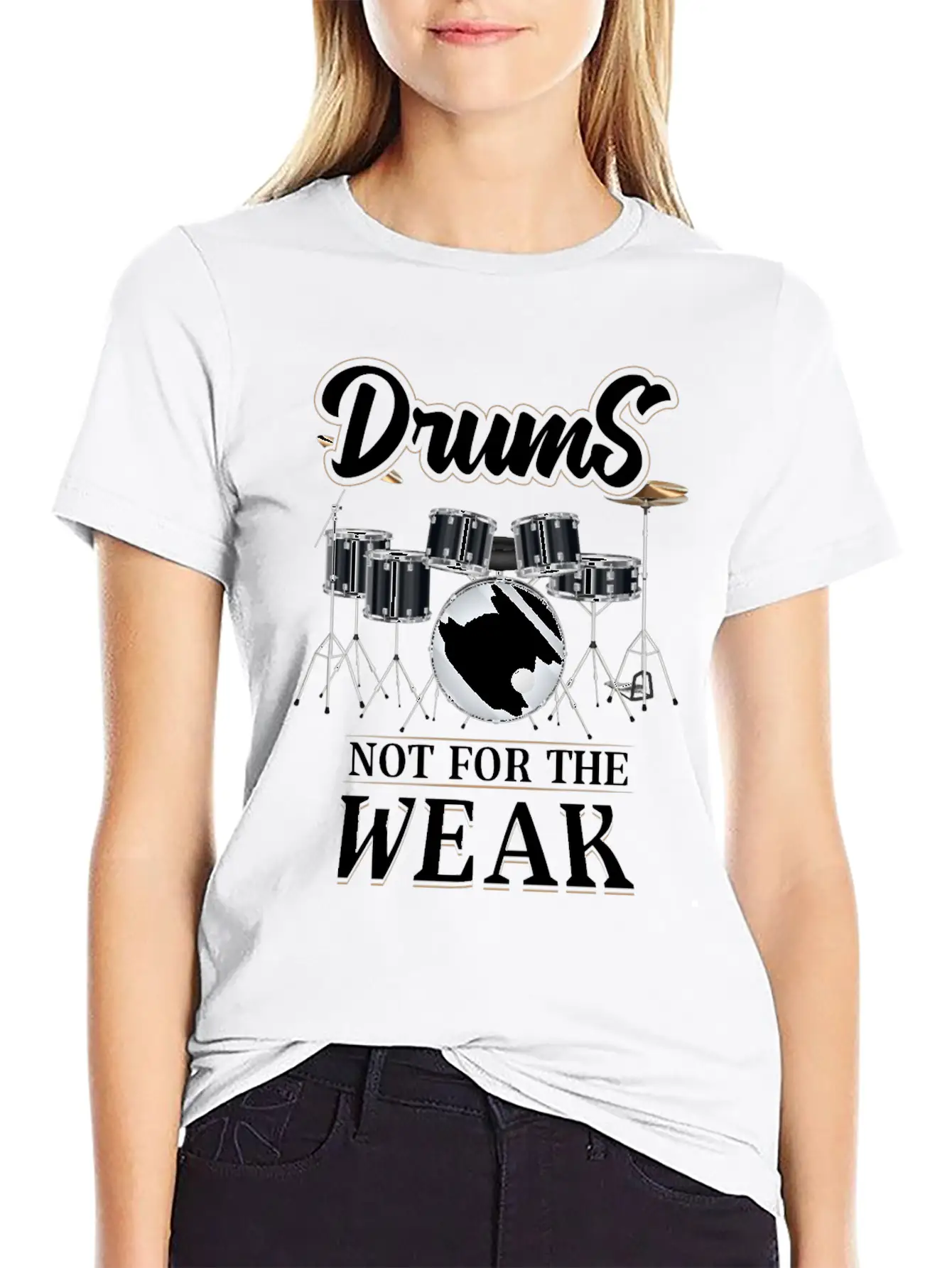Drums Essential Cotton Tee For Daily Outfits ¨C Unisex Style