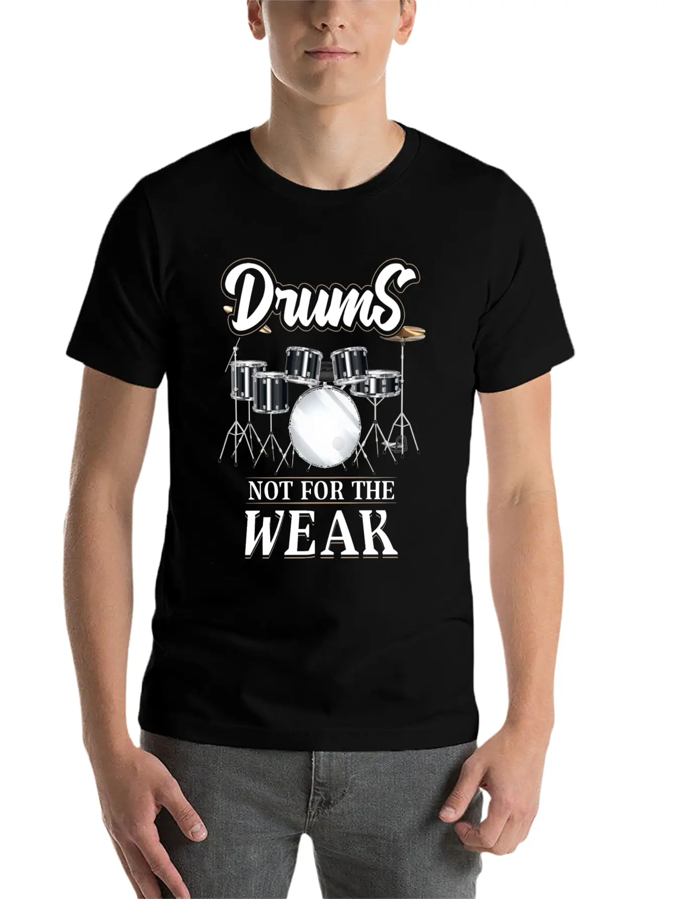 Drums Essential Cotton Tee For Daily Outfits ¨C Unisex Style