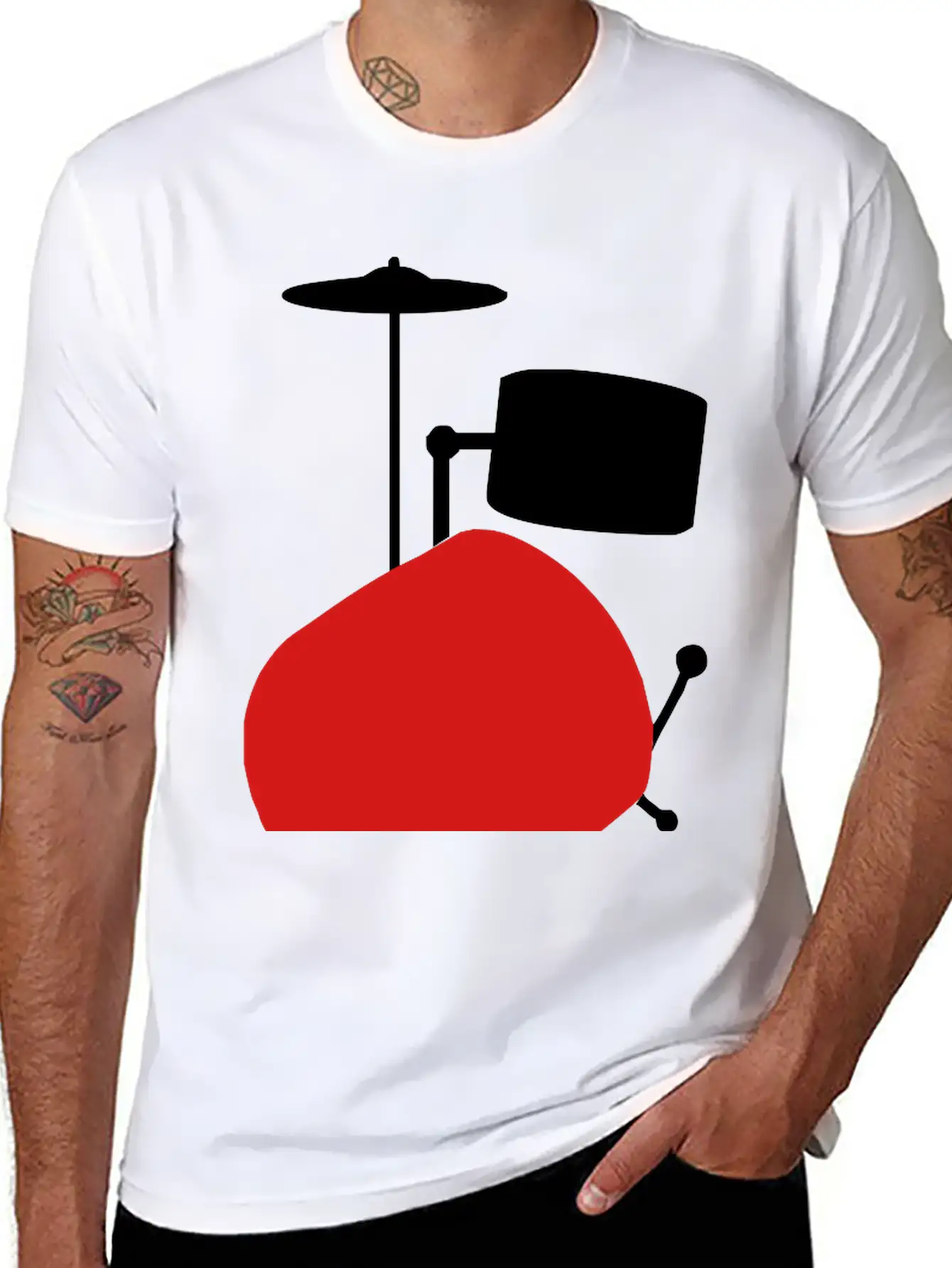 Drums Soft Cotton Short Sleeve Tee ¨C Unisex Wardrobe Staple