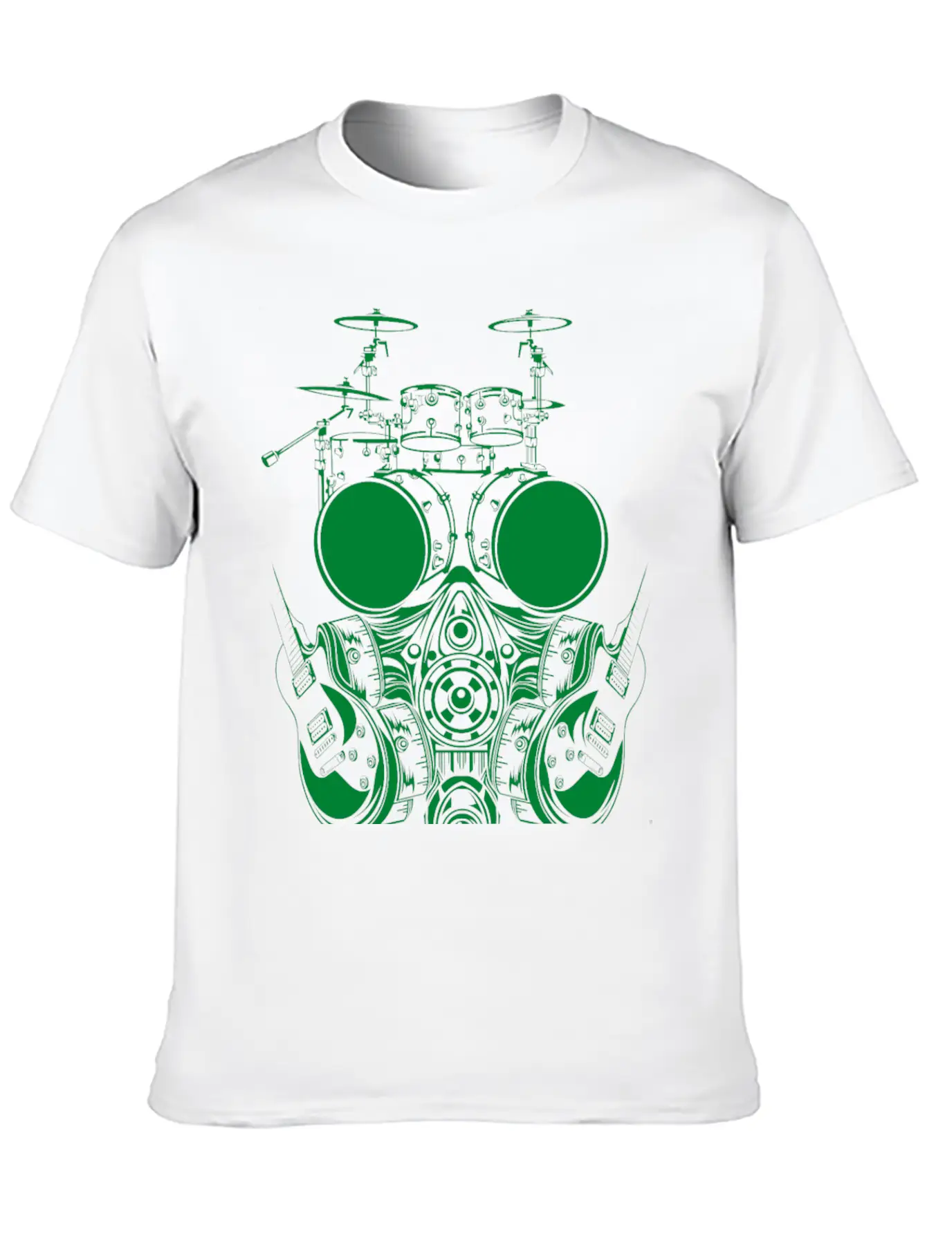 DRUMSET FACE SYMBOL Basic Graphic T-Shirt ¨C Daily Comfort In Soft Cotton