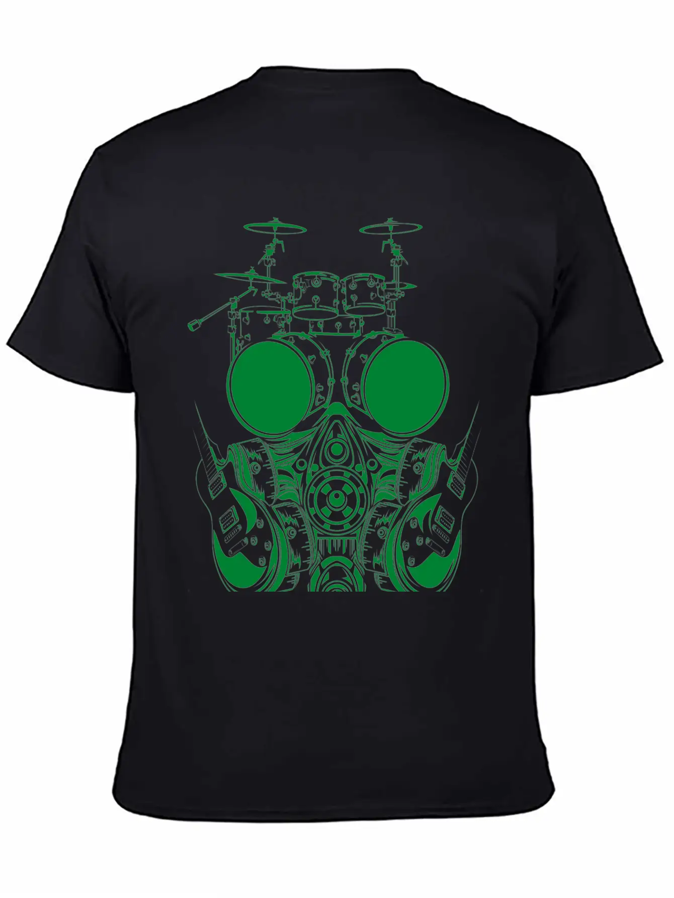 DRUMSET FACE SYMBOL Basic Graphic T-Shirt ¨C Daily Comfort In Soft Cotton