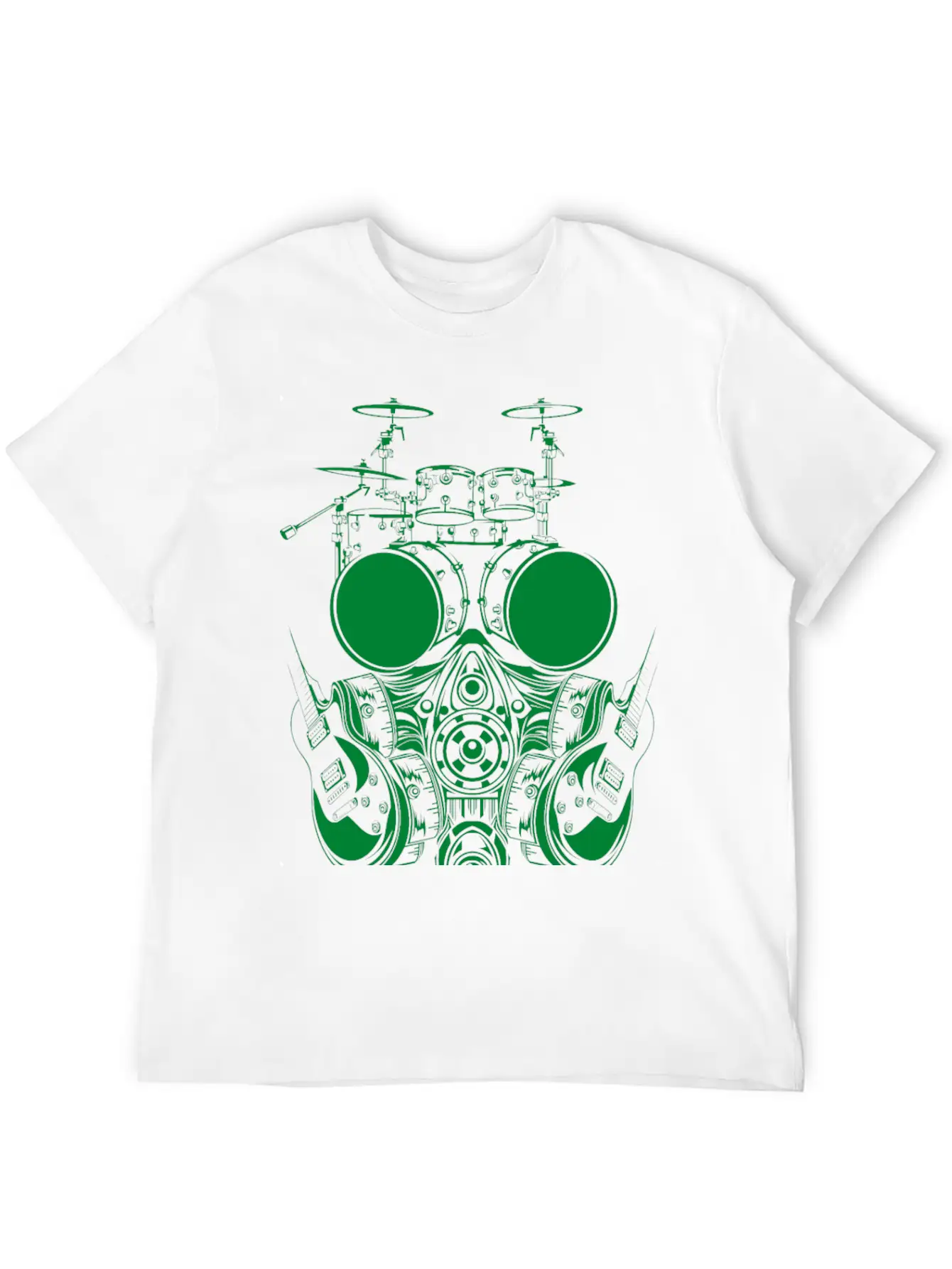DRUMSET FACE SYMBOL Basic Graphic T-Shirt ¨C Daily Comfort In Soft Cotton