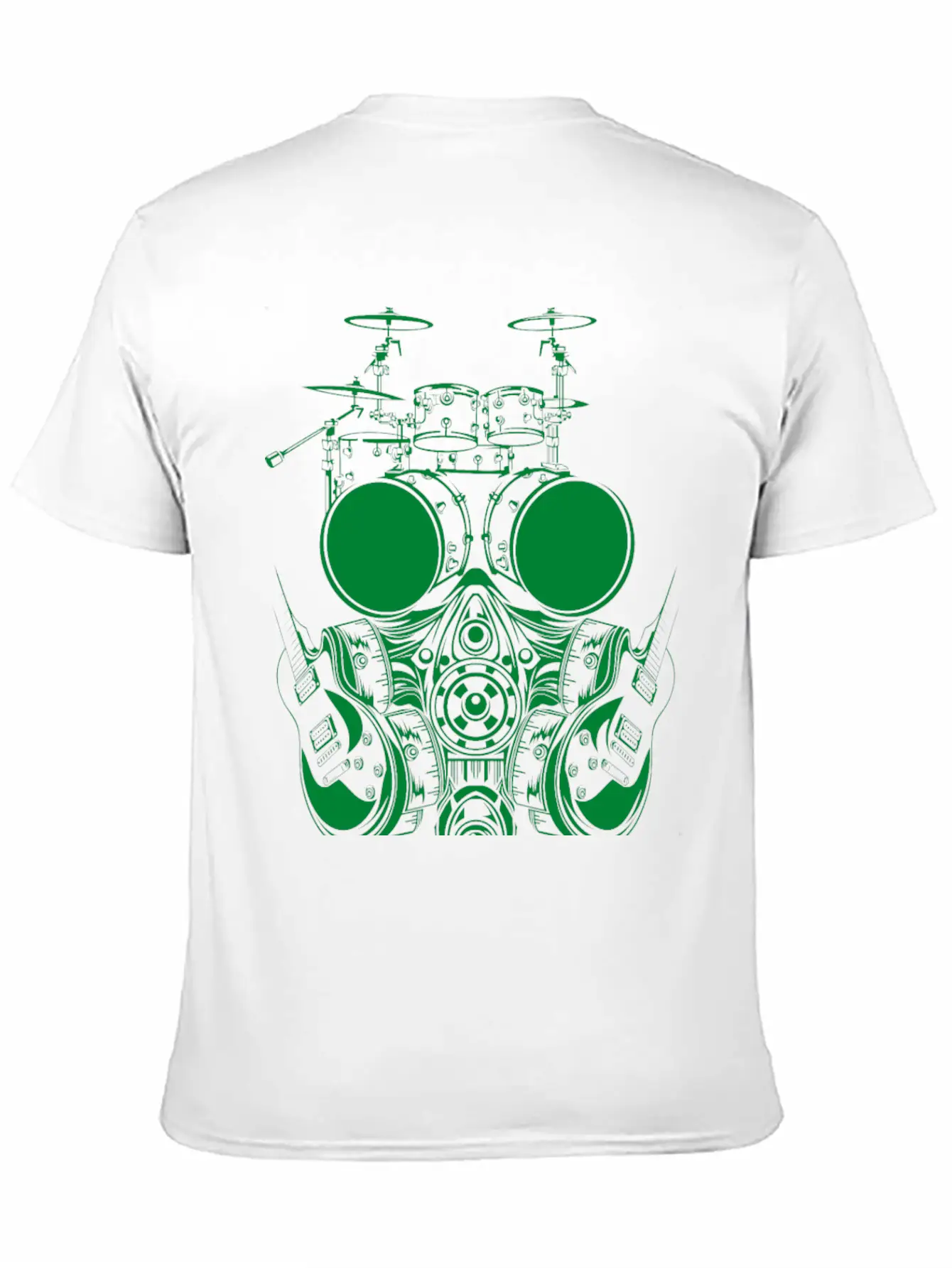 DRUMSET FACE SYMBOL Basic Graphic T-Shirt ¨C Daily Comfort In Soft Cotton