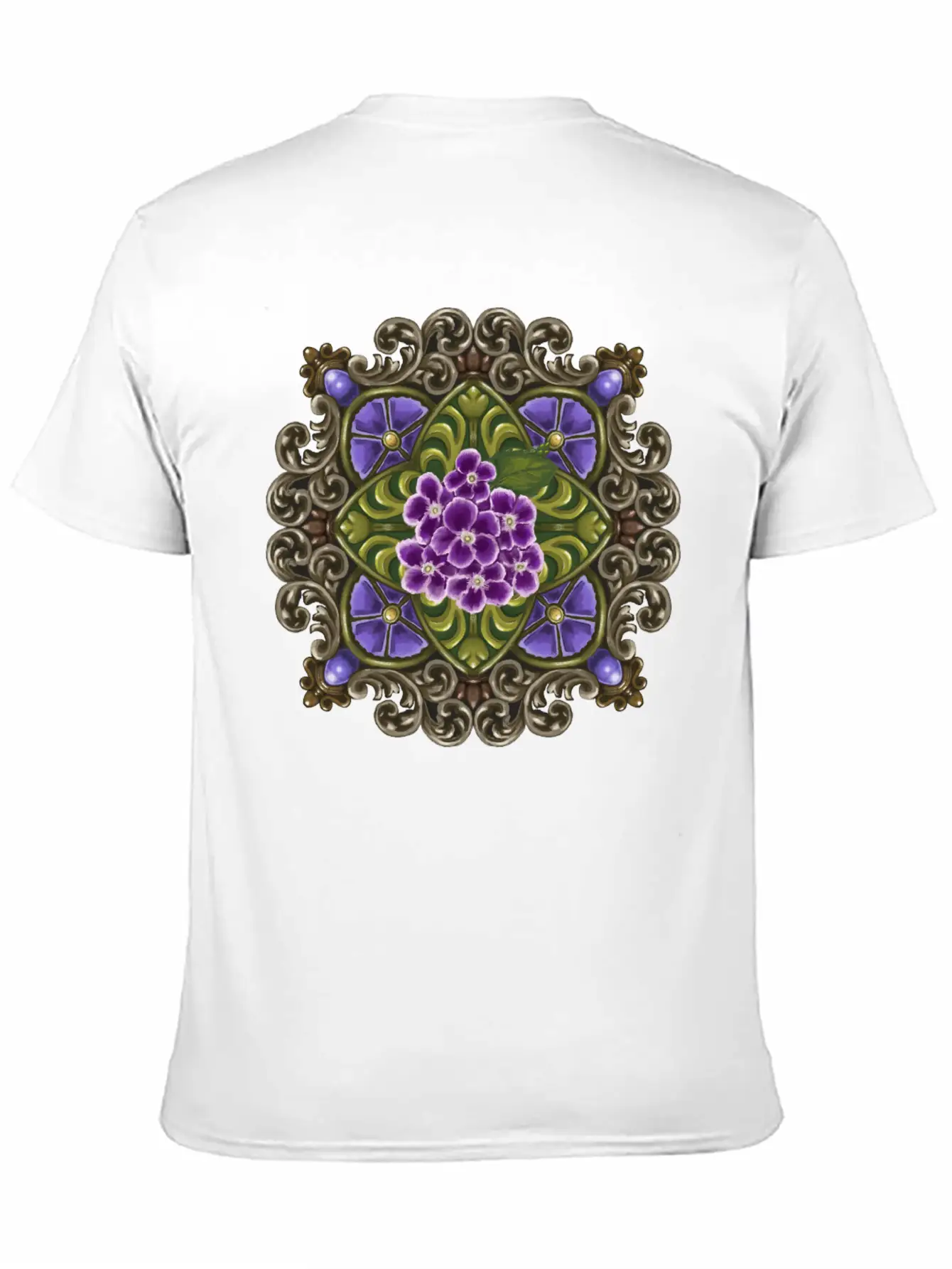 Duranta Erecta Mandala Basic Graphic T-Shirt ¨C Daily Comfort In Soft Cotton