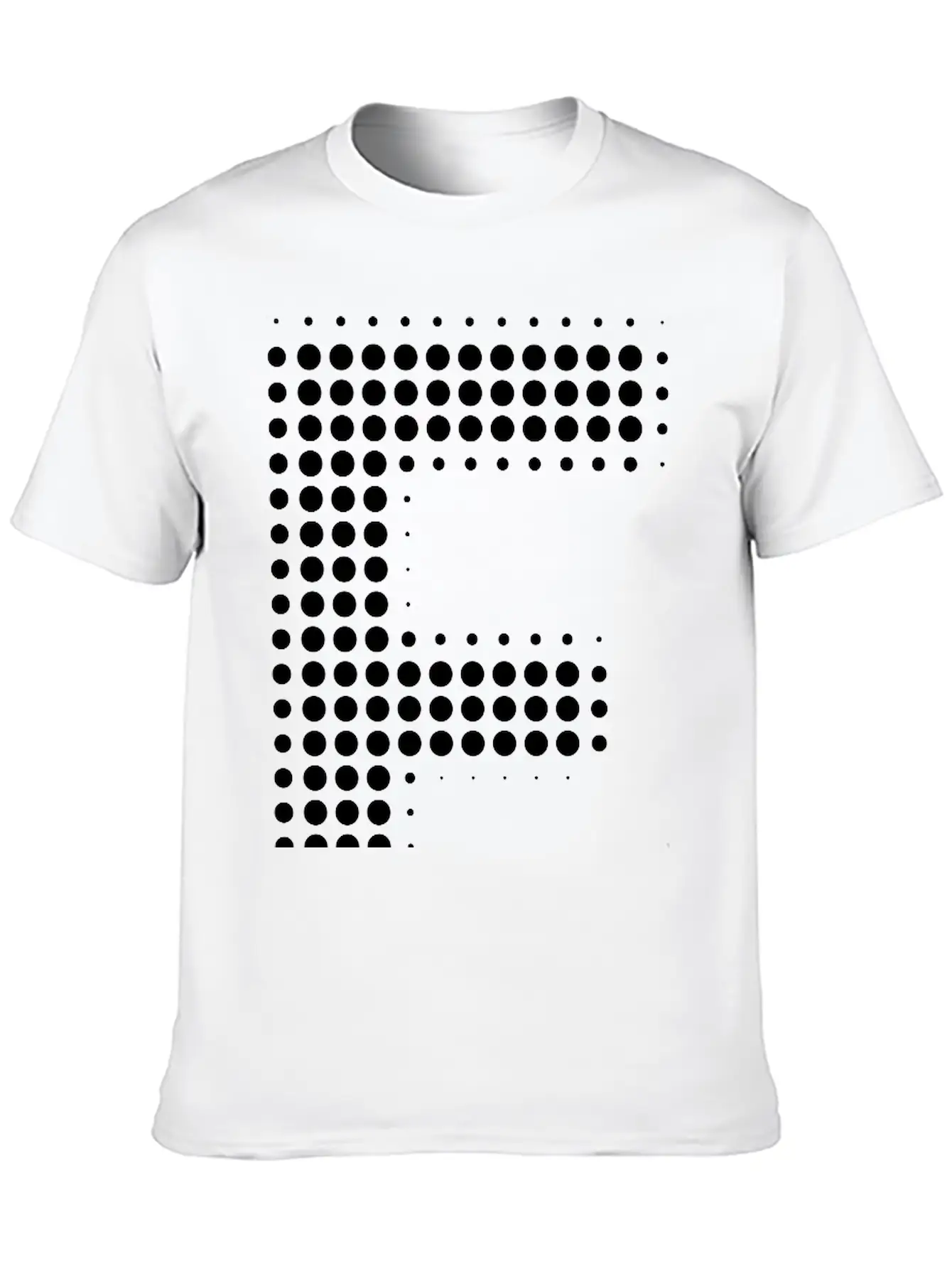 E Letter Dot Pattern Gift Essential Cotton Tee For Daily Outfits ¨C Unisex Style