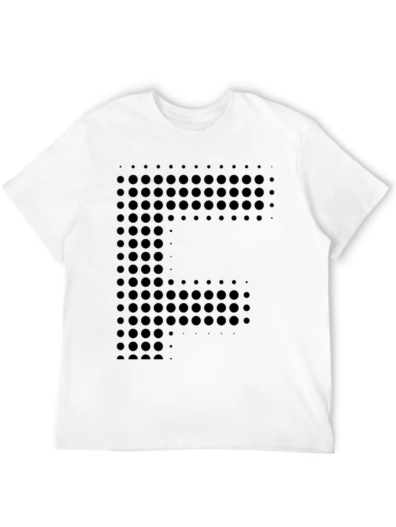 E Letter Dot Pattern Gift Essential Cotton Tee For Daily Outfits ¨C Unisex Style