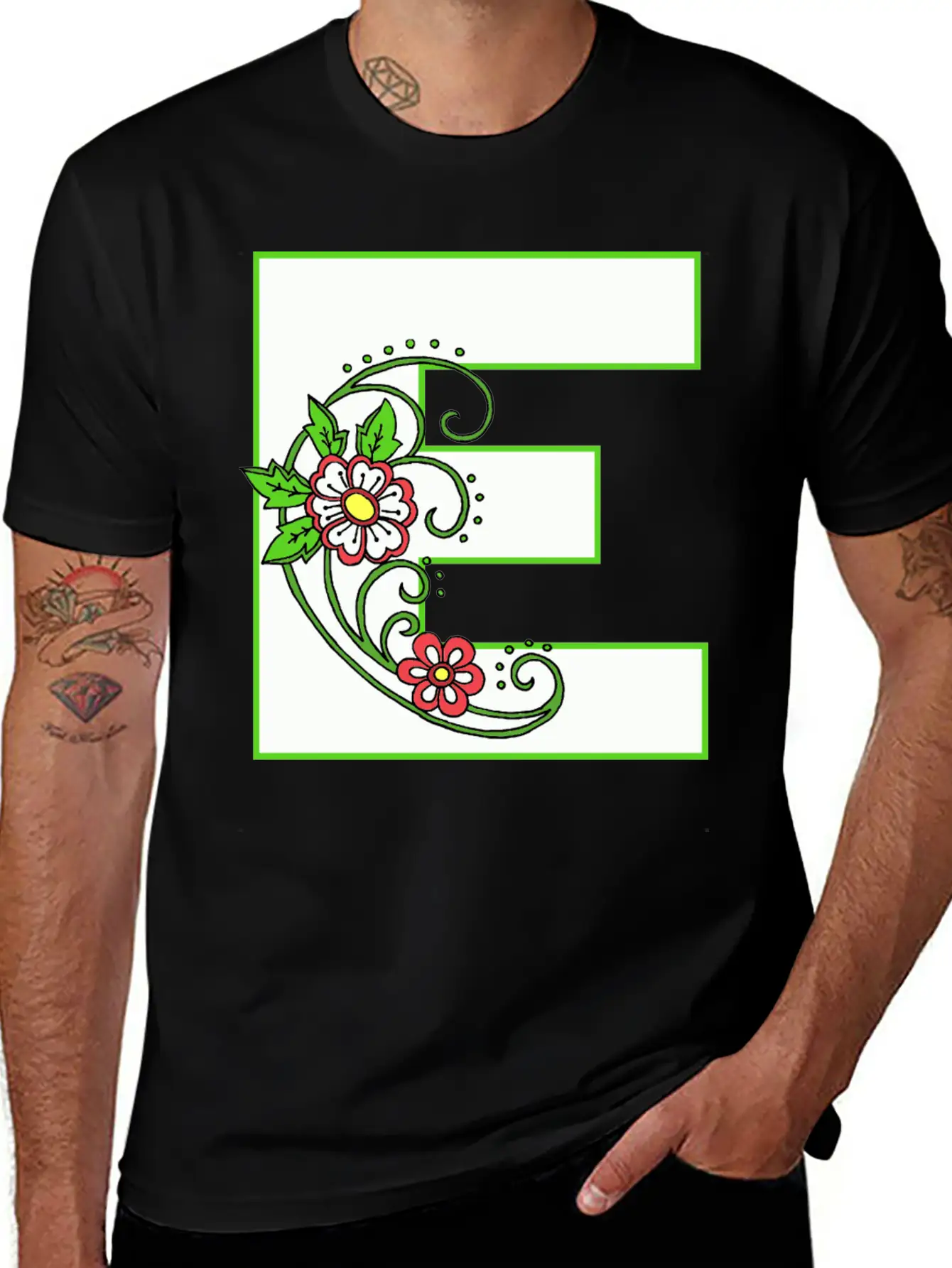 E White Flower 30 Unisex Casual T-Shirt ¨C Clean Design For Daily Comfort