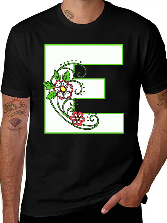 E White Flower 30 Unisex Casual T-Shirt ¨C Clean Design For Daily Comfort