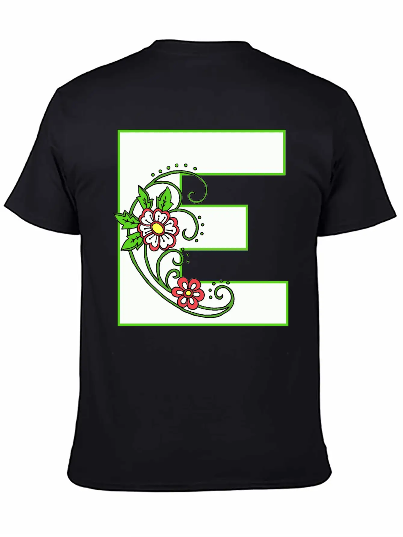 E White Flower 30 Unisex Casual T-Shirt ¨C Clean Design For Daily Comfort