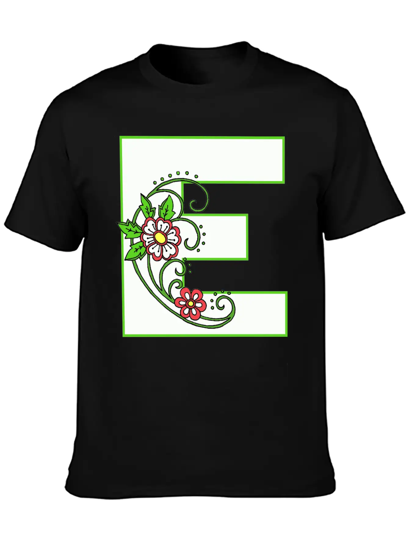 E White Flower 30 Unisex Casual T-Shirt ¨C Clean Design For Daily Comfort