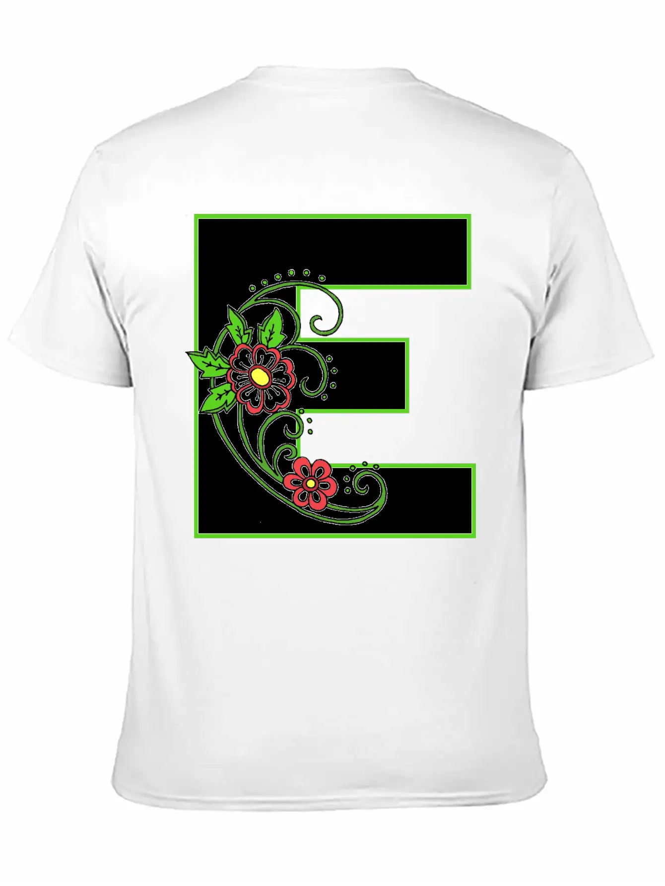 E White Flower 30 Unisex Casual T-Shirt ¨C Clean Design For Daily Comfort