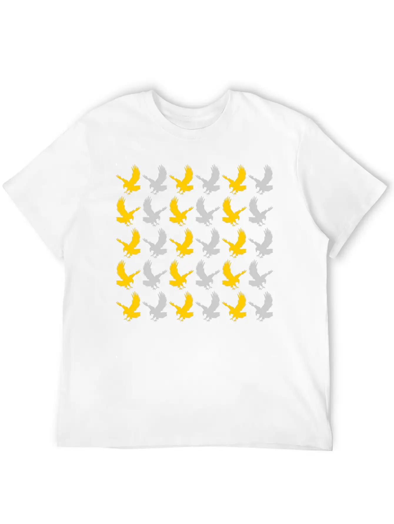 Eagle Gold Silver Basic Graphic T-Shirt ¨C Daily Comfort In Soft Cotton