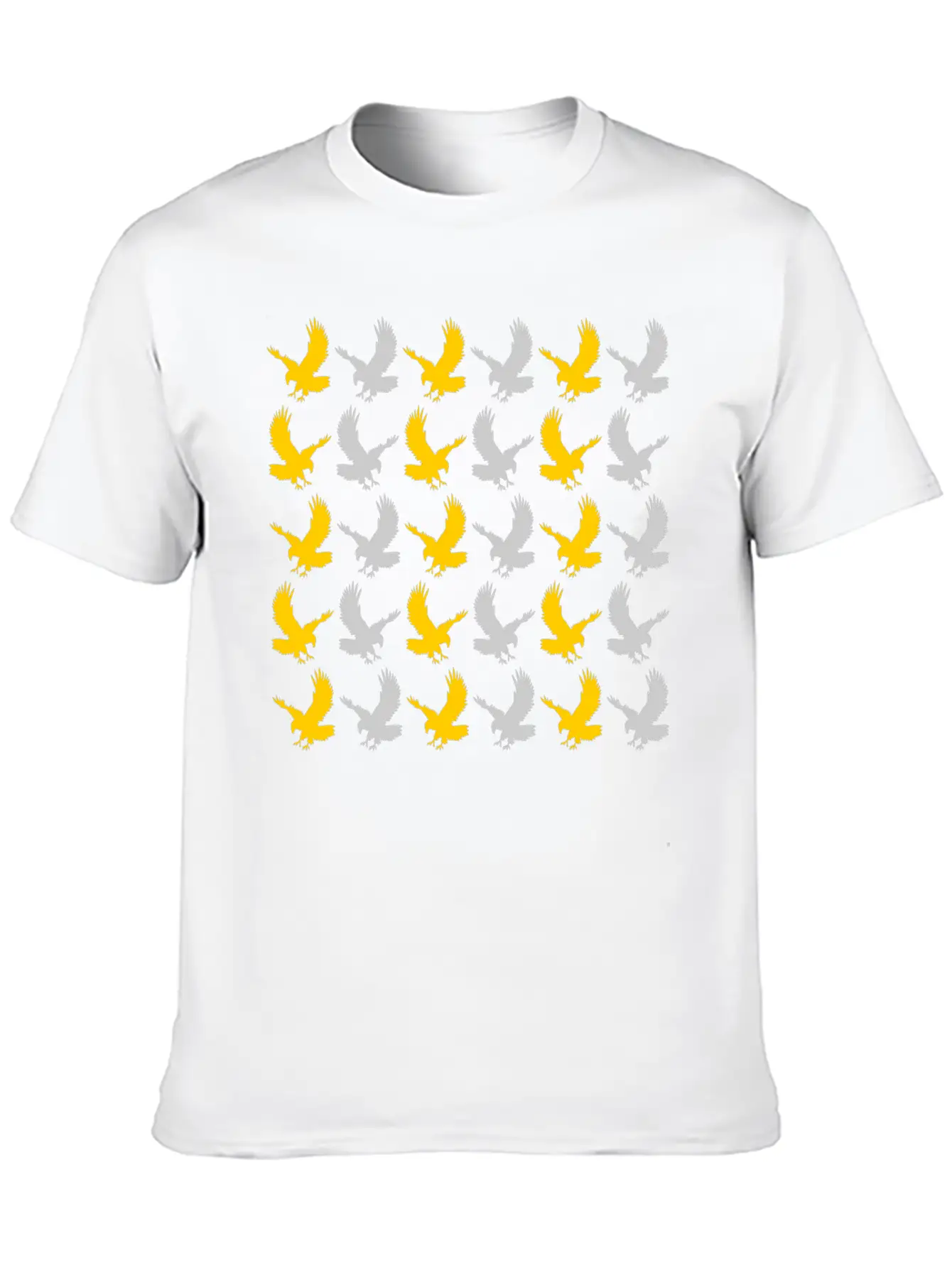 Eagle Gold Silver Basic Graphic T-Shirt ¨C Daily Comfort In Soft Cotton