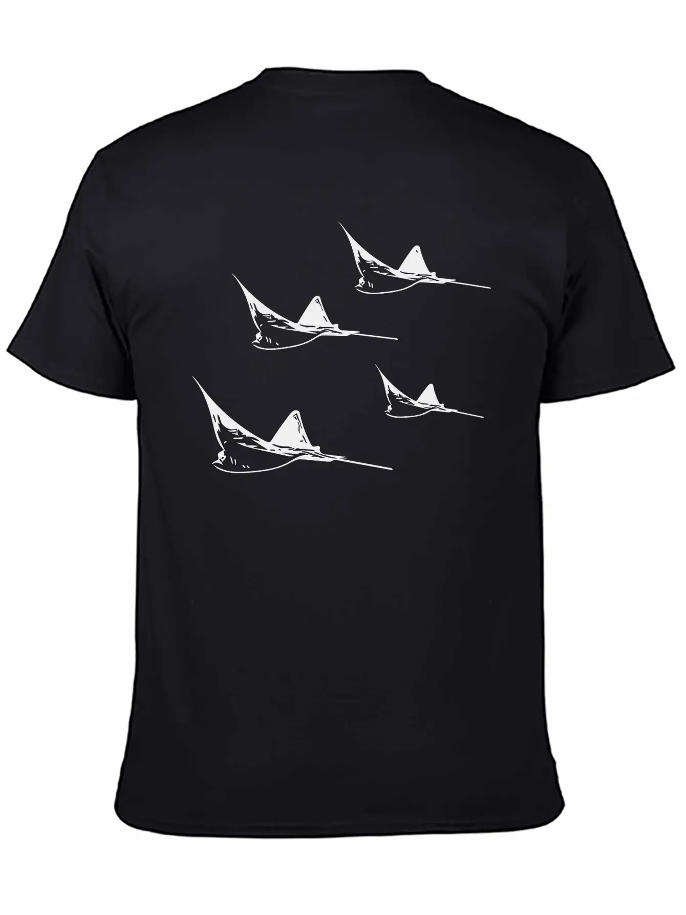 Eagle Ray Flight Formation Basic Graphic T-Shirt ¨C Daily Comfort In Soft Cotton