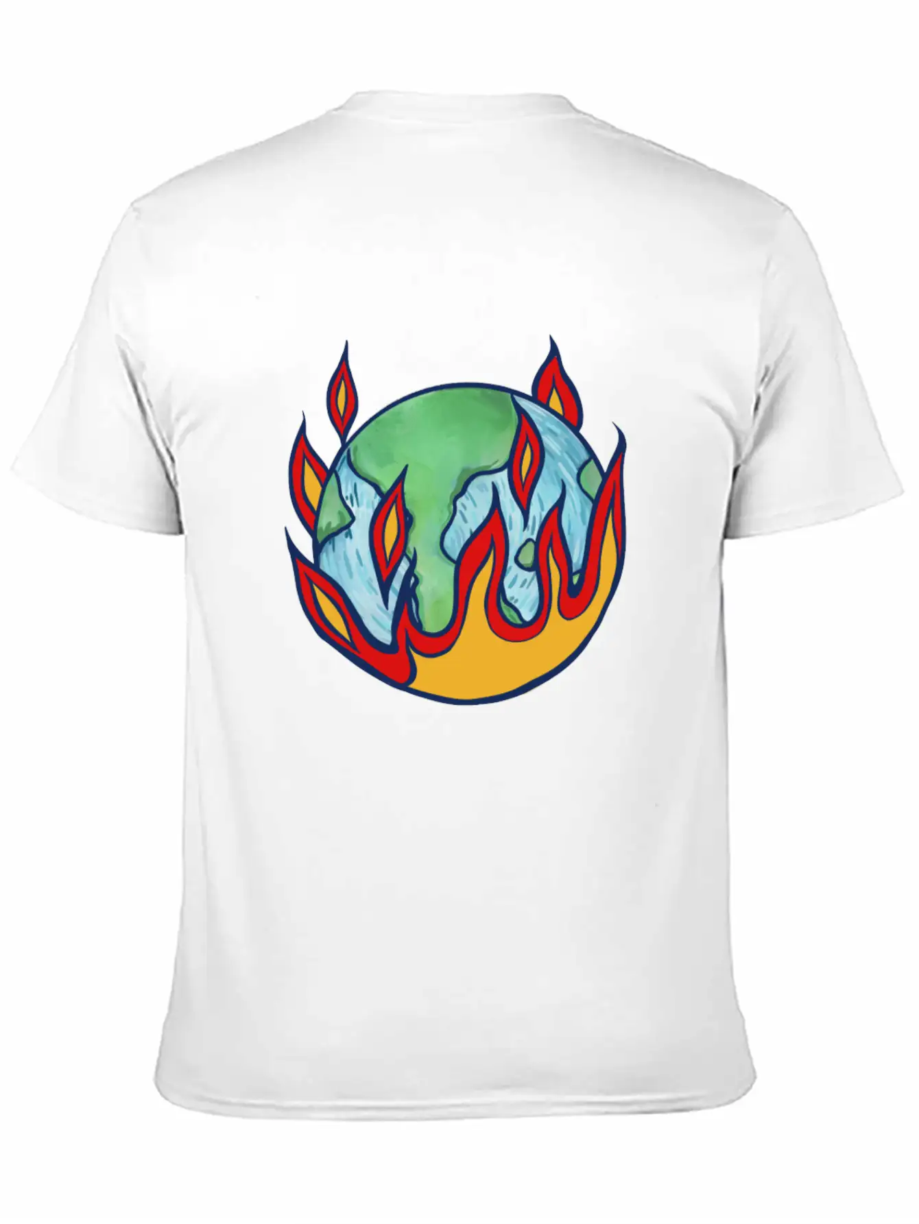 Earth Flames Essential Cotton Tee For Daily Outfits ¨C Unisex Style