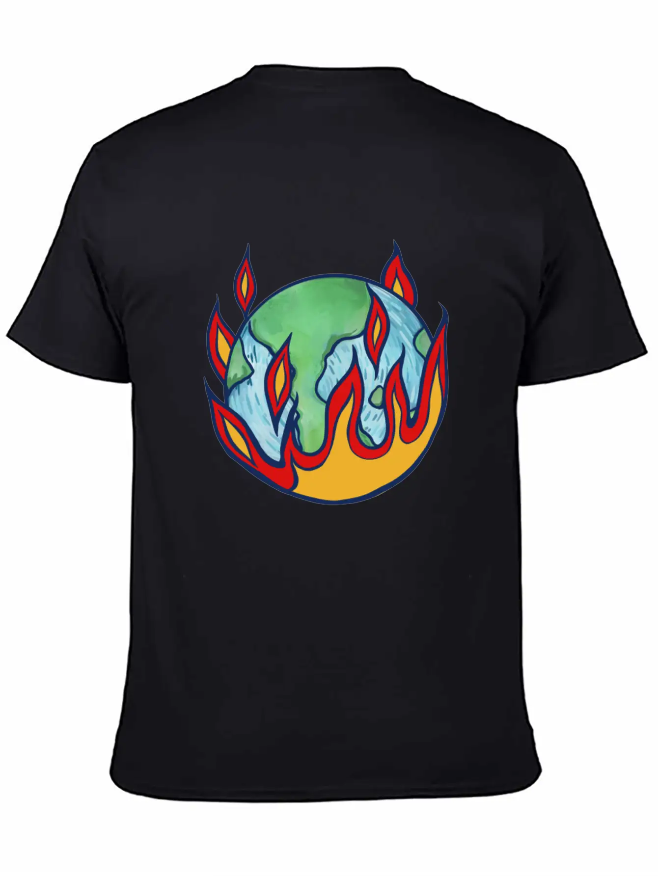 Earth Flames Essential Cotton Tee For Daily Outfits ¨C Unisex Style