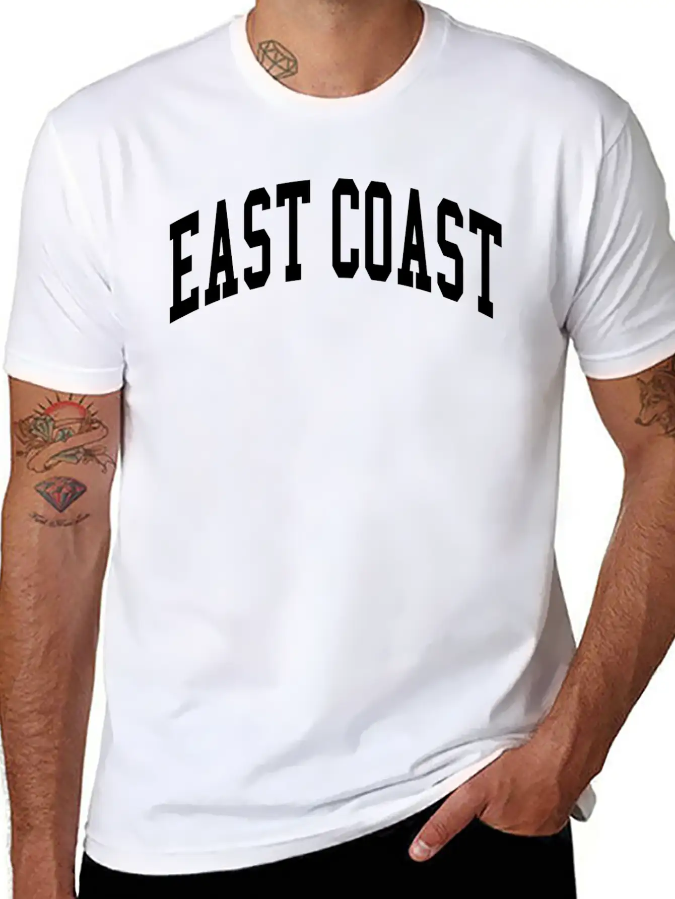 East Coast Hip Hop Rap Soft Cotton Short Sleeve Tee ¨C Unisex Wardrobe Staple
