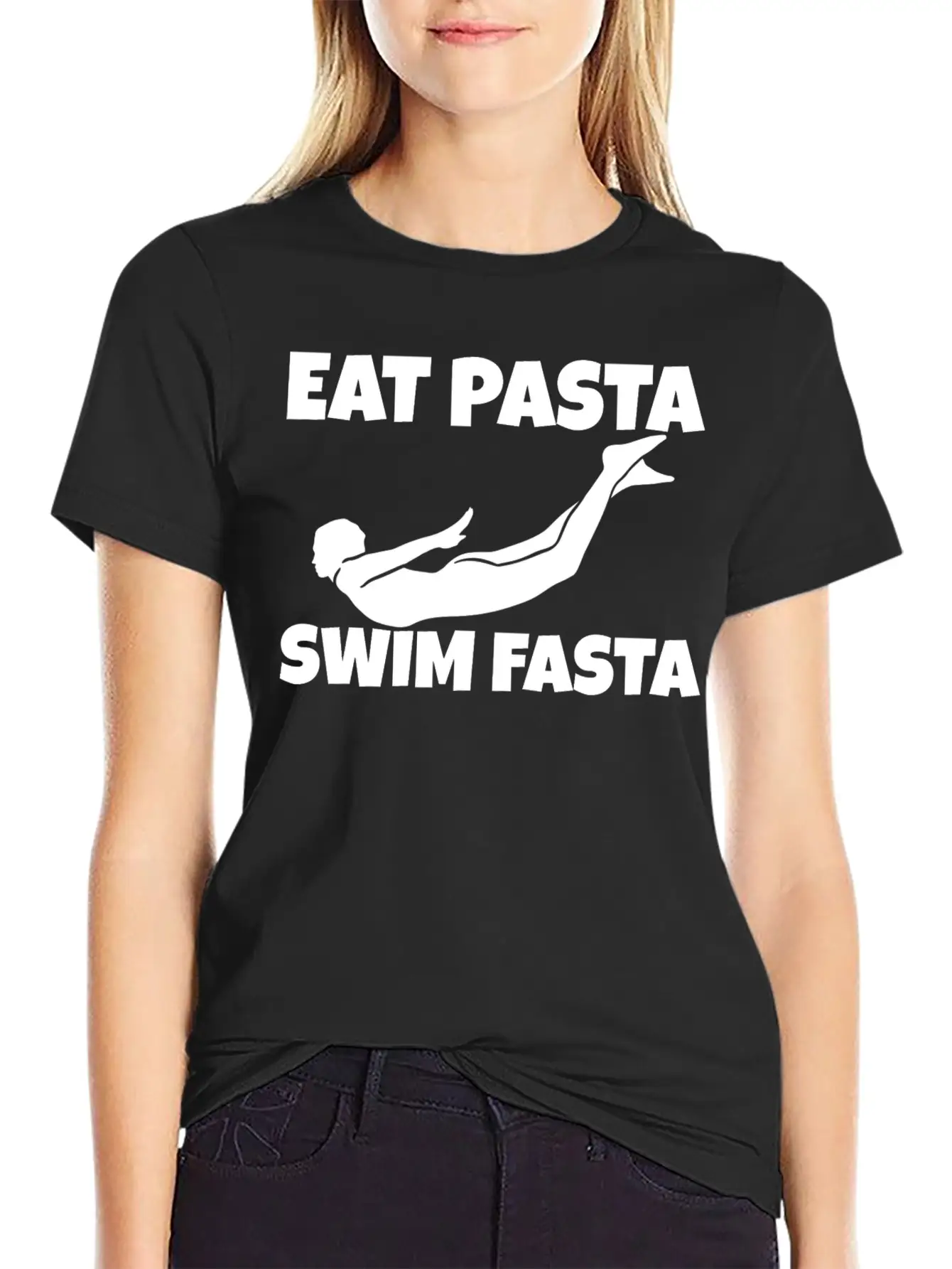 Eat Pasta Swim Fasta 7 Unisex Casual T-Shirt ¨C Clean Design For Daily Comfort