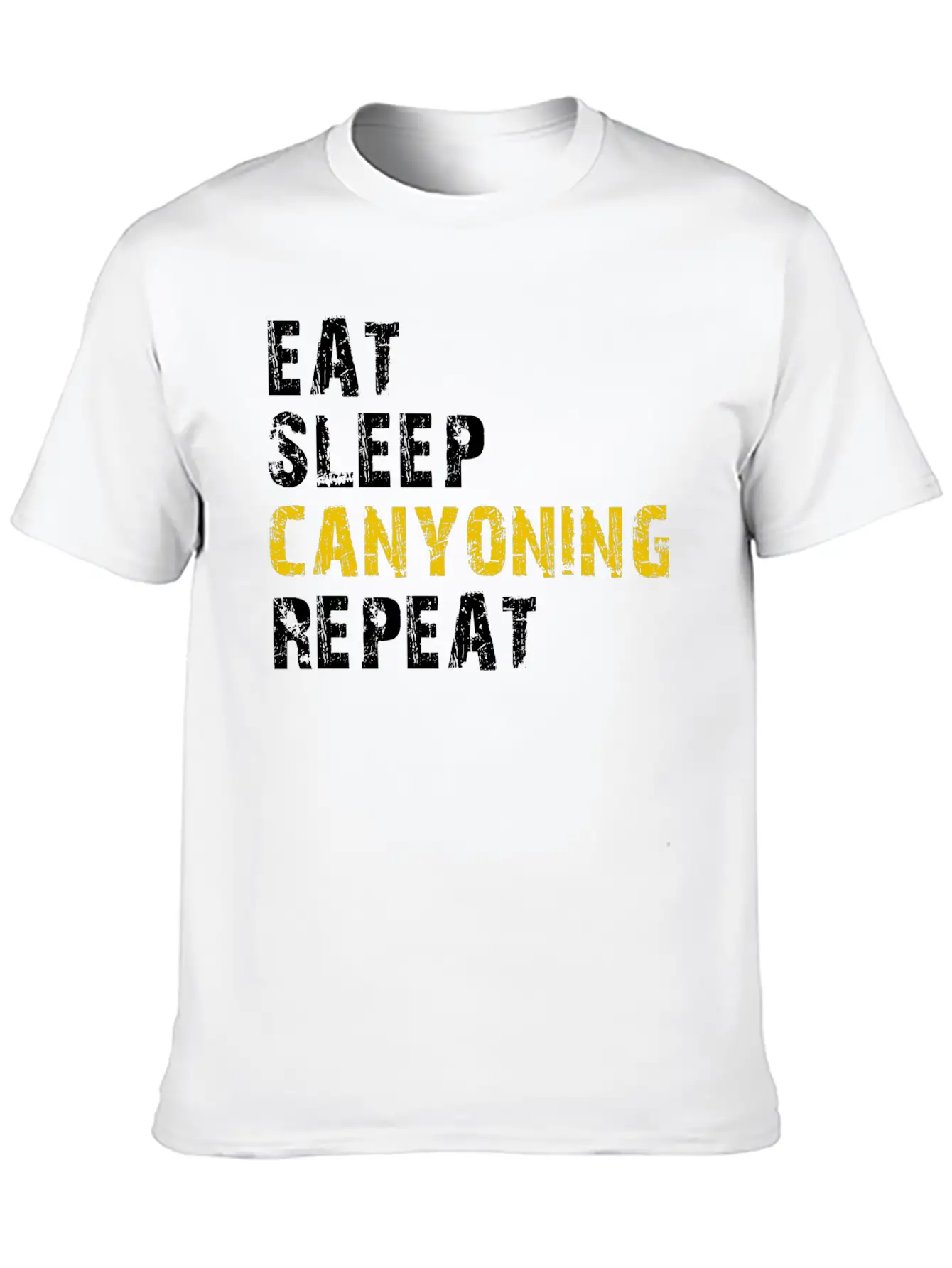 Eat Sleep Canyoning Essential Cotton Tee For Daily Outfits ¨C Unisex Style