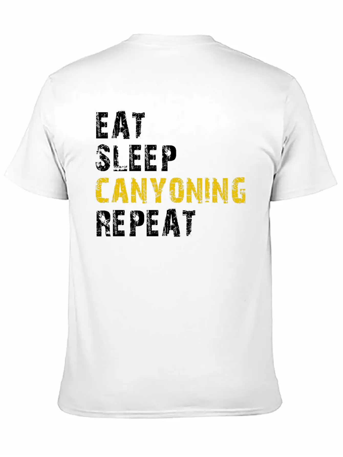 Eat Sleep Canyoning Essential Cotton Tee For Daily Outfits ¨C Unisex Style