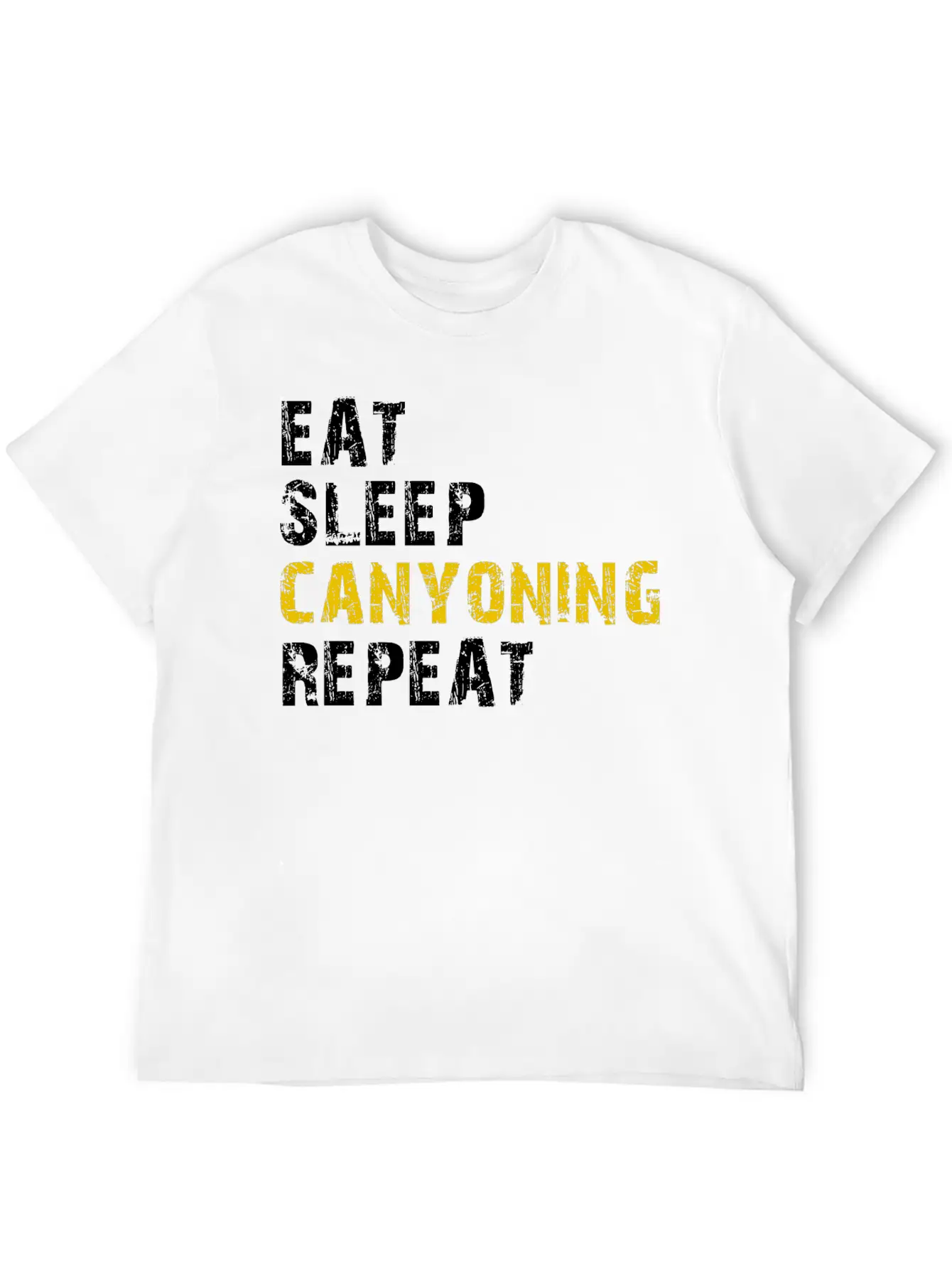 Eat Sleep Canyoning Essential Cotton Tee For Daily Outfits ¨C Unisex Style
