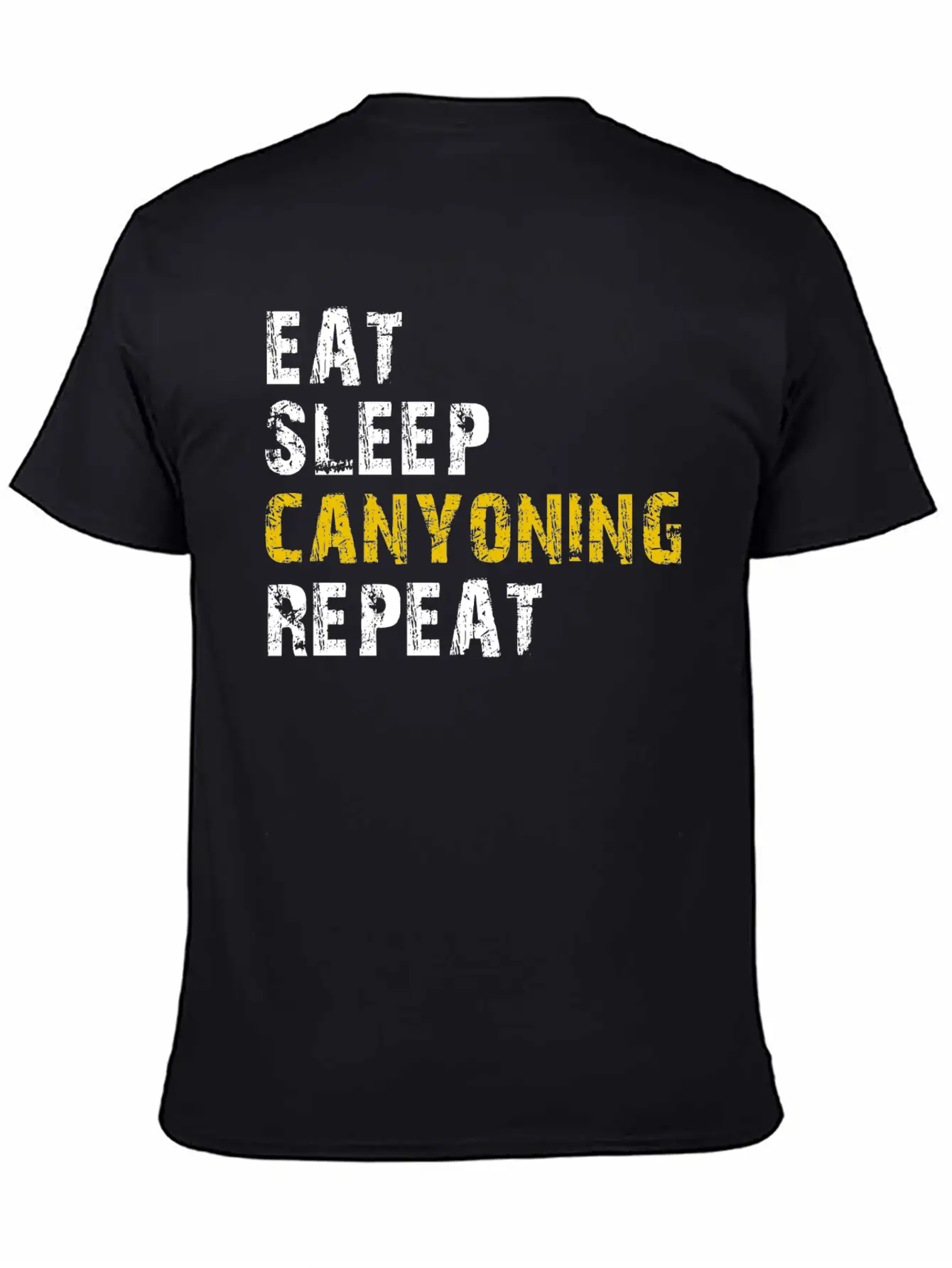 Eat Sleep Canyoning Essential Cotton Tee For Daily Outfits ¨C Unisex Style