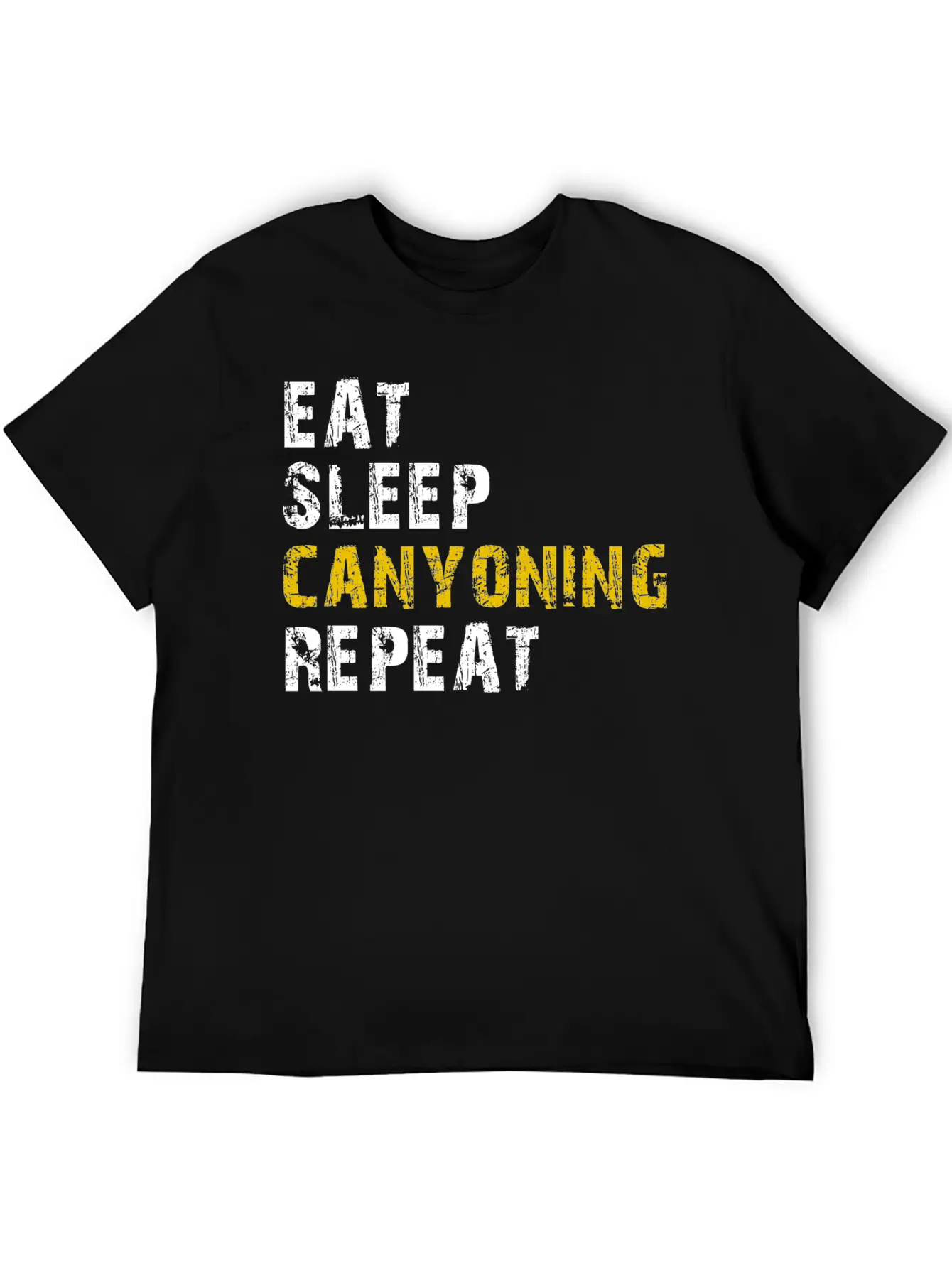 Eat Sleep Canyoning Essential Cotton Tee For Daily Outfits ¨C Unisex Style