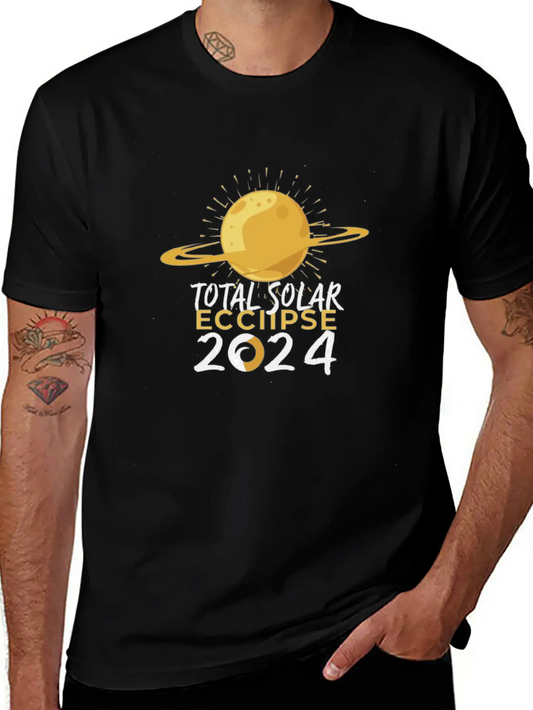 Eclipse 2024 Soft Cotton Short Sleeve Tee ¨C Unisex Wardrobe Staple