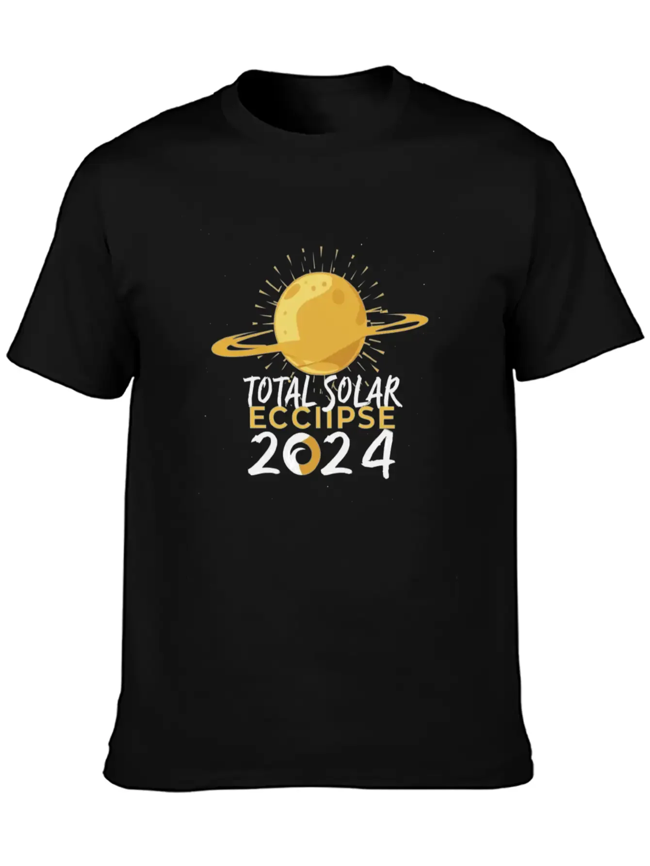 Eclipse 2024 Soft Cotton Short Sleeve Tee ¨C Unisex Wardrobe Staple