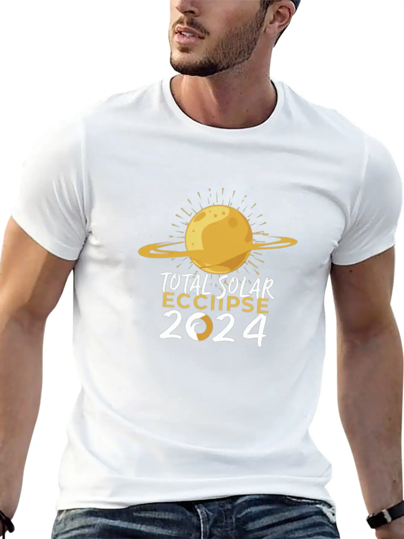 Eclipse 2024 Soft Cotton Short Sleeve Tee ¨C Unisex Wardrobe Staple